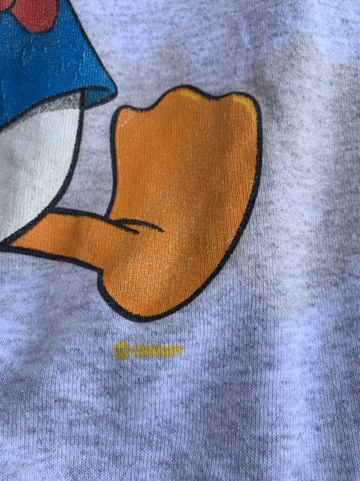 Velva Sheen Vtg Donald Duck Sweatshirt Made in USA 90s Cartoon Disney Size US L / EU 52-54 / 3 - 6 Thumbnail