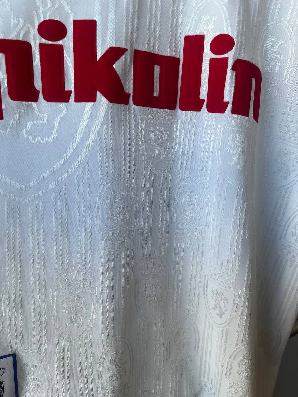 Vintage 1997/98 REAL ZARAGOZA HOME SOCCER JERSEY FOOTBALL SHIRT SZ L Size US L / EU 52-54 / 3 - 6 Thumbnail