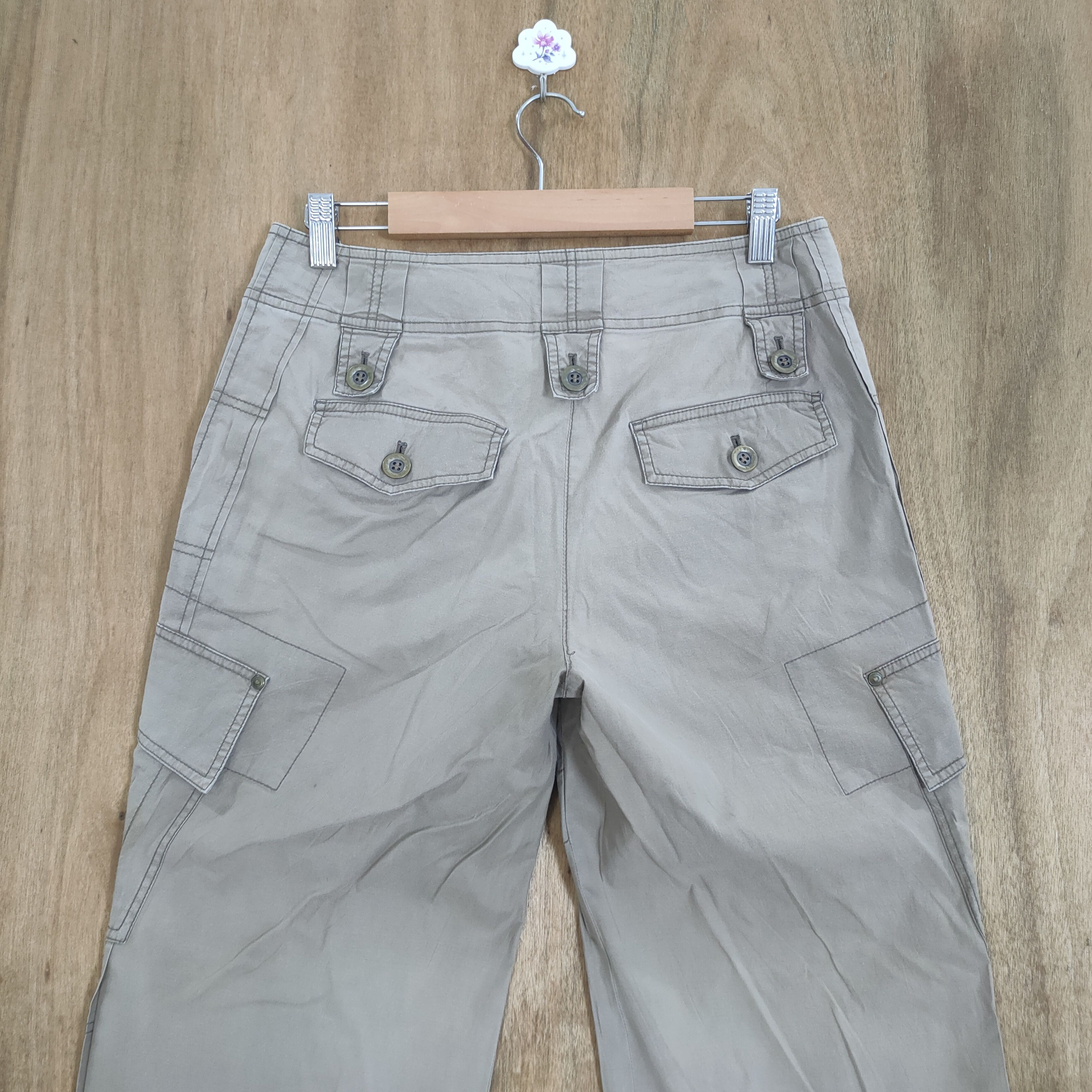 Japanese Brand VINTAGE PINORE BROWN FLARED WOMAN CARGO PANTS Size US 29 - 8 Thumbnail