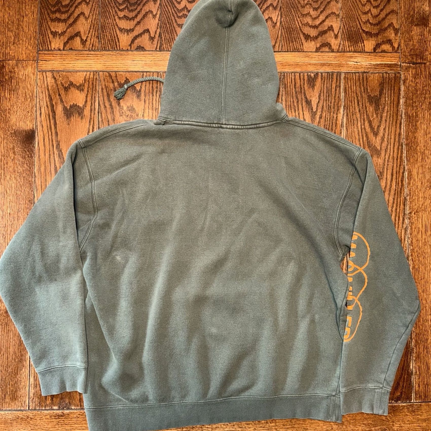 Vintage Mac Miller When The Last Time You Took Little Time For Yourself Hoodie XL Green Graphic Print Hooded Pockets Mens Regular Size US XL / EU 56 / 4 - 7 Thumbnail