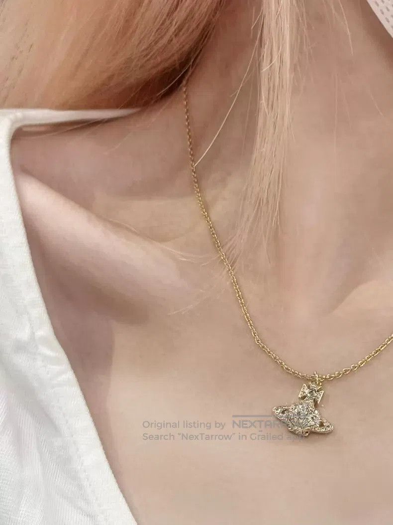 Vivienne Westwood Vivienne Westwood Saturn Necklace Size ONE SIZE - 2 Thumbnail