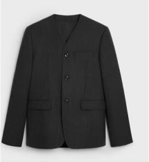 Celine o1w1db10526 2V90V4 Ringo Jacket in Black Size US XL / EU 56 / 4 - 1 Thumbnail