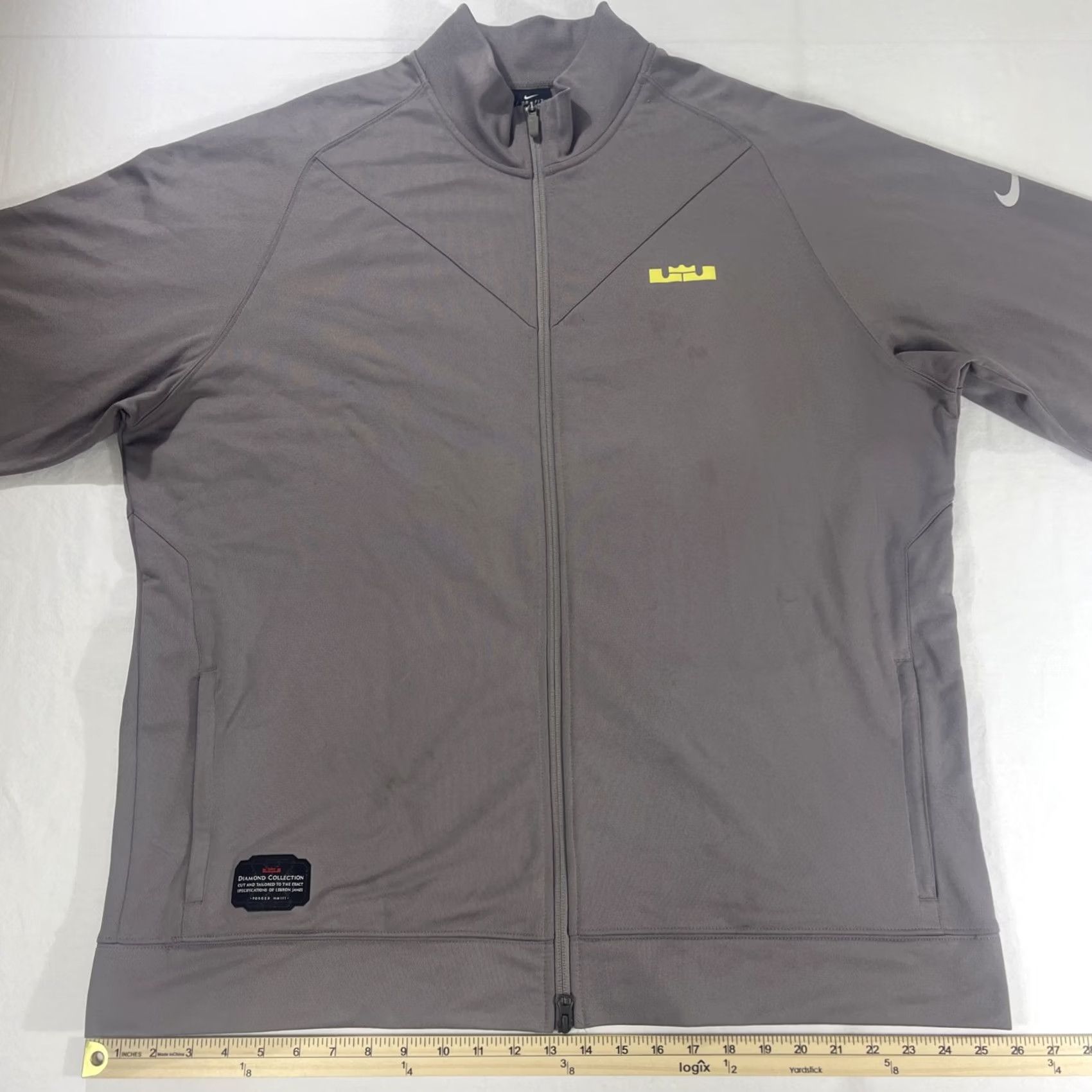 Nike Nike LeBron James Diamond Collection Track Jacket Full Zip 3XL Gray Mens Size US XXL / EU 58 / 5 - 7 Thumbnail