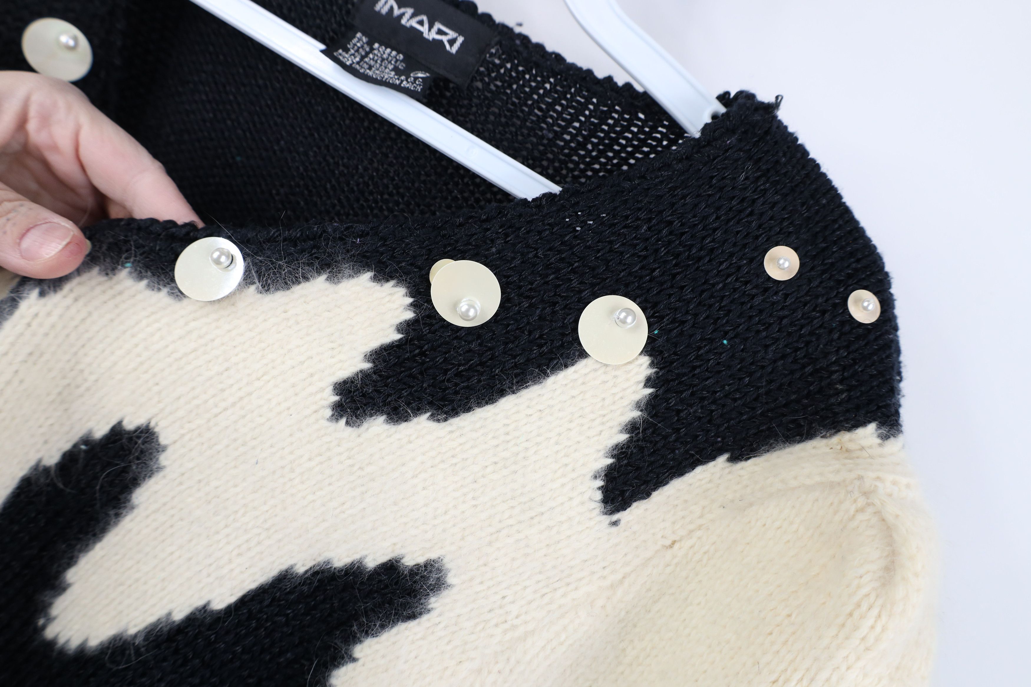 Vintage Vintage 80s 90s Streetwear Puff Sleeve Angora Blend Sweater Size M / US 6-8 / IT 42-44 - 5 Thumbnail