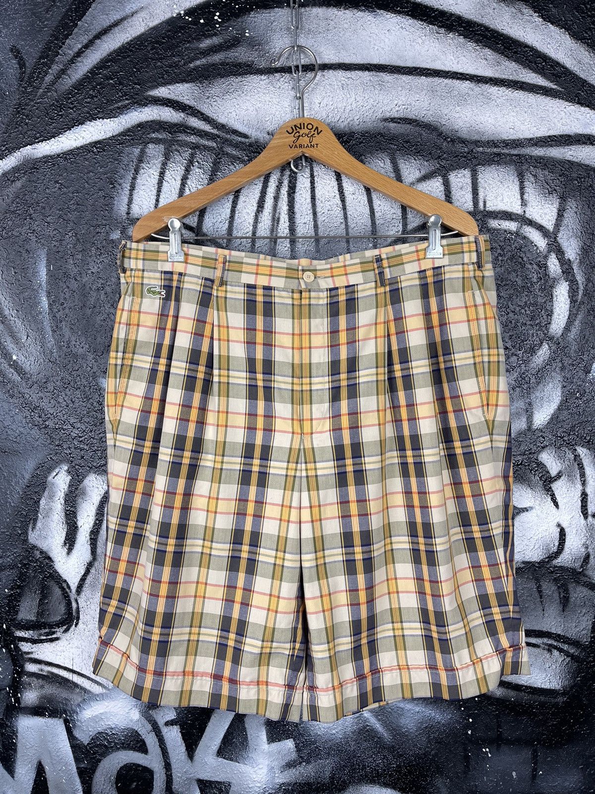 Lacoste Lacoste Chemise Vintage Checkered Shorts Men’s Size 48 Made In France Size US 34 / EU 50 - 2 Thumbnail