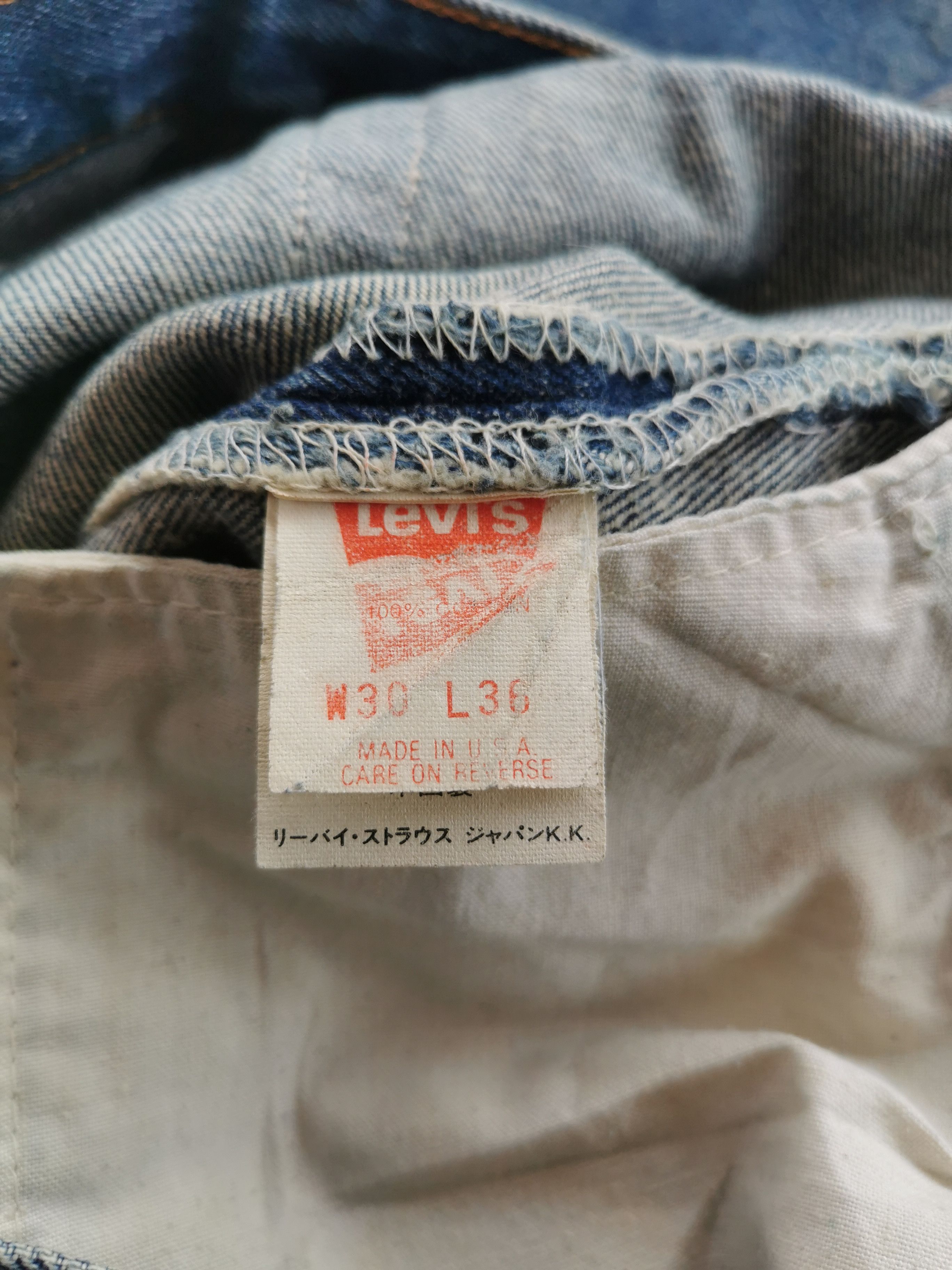 Levi's Vintage Levi’s 501 damage denim Size US 30 / EU 46 - 11 Thumbnail
