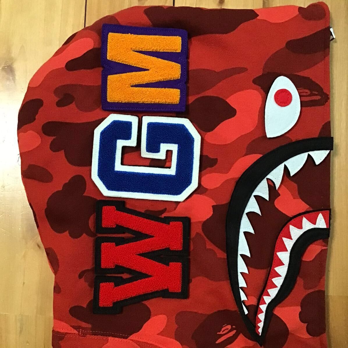 Bape BAPE DETACHABLE Shark full zip hoodie Red camo a bathing ape Size US M / EU 48-50 / 2 - 5 Thumbnail
