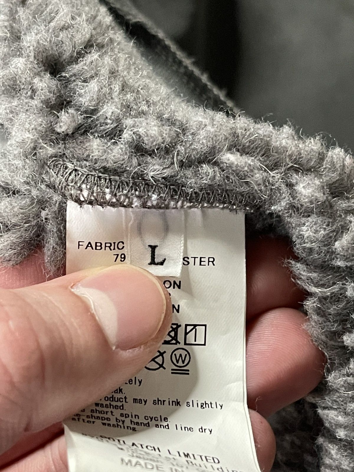 Cav Empt ‼️ SS21 Cav Empt C.E. Grey Furry Back Fleece Zip Up Jacket ‼️ Size US L / EU 52-54 / 3 - 20 Thumbnail