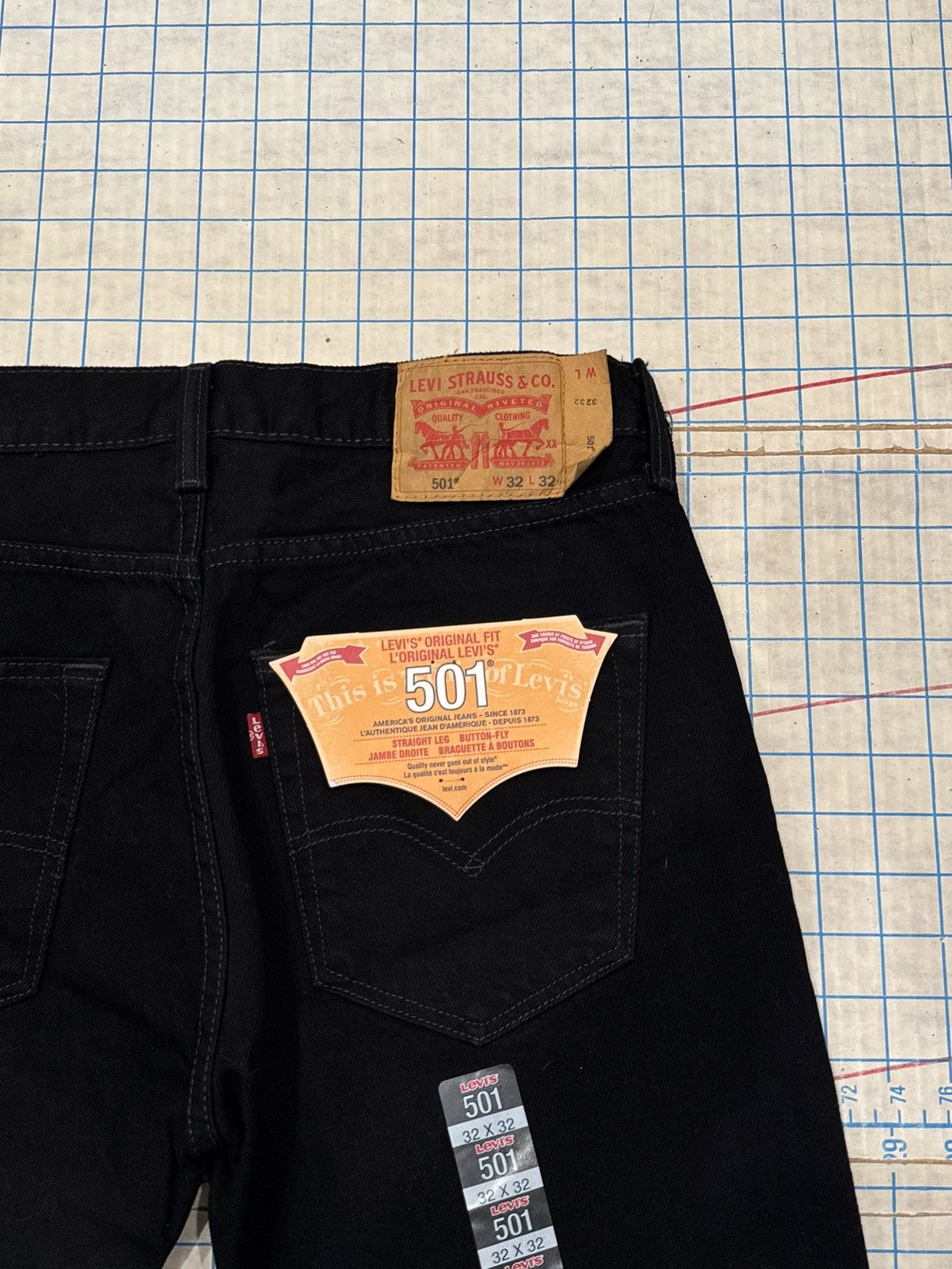 Levi's NWT Levi’s 501 Black Jeans Mens Size 32 New With Tag Denim Size US 32 / EU 48 - 13 Thumbnail