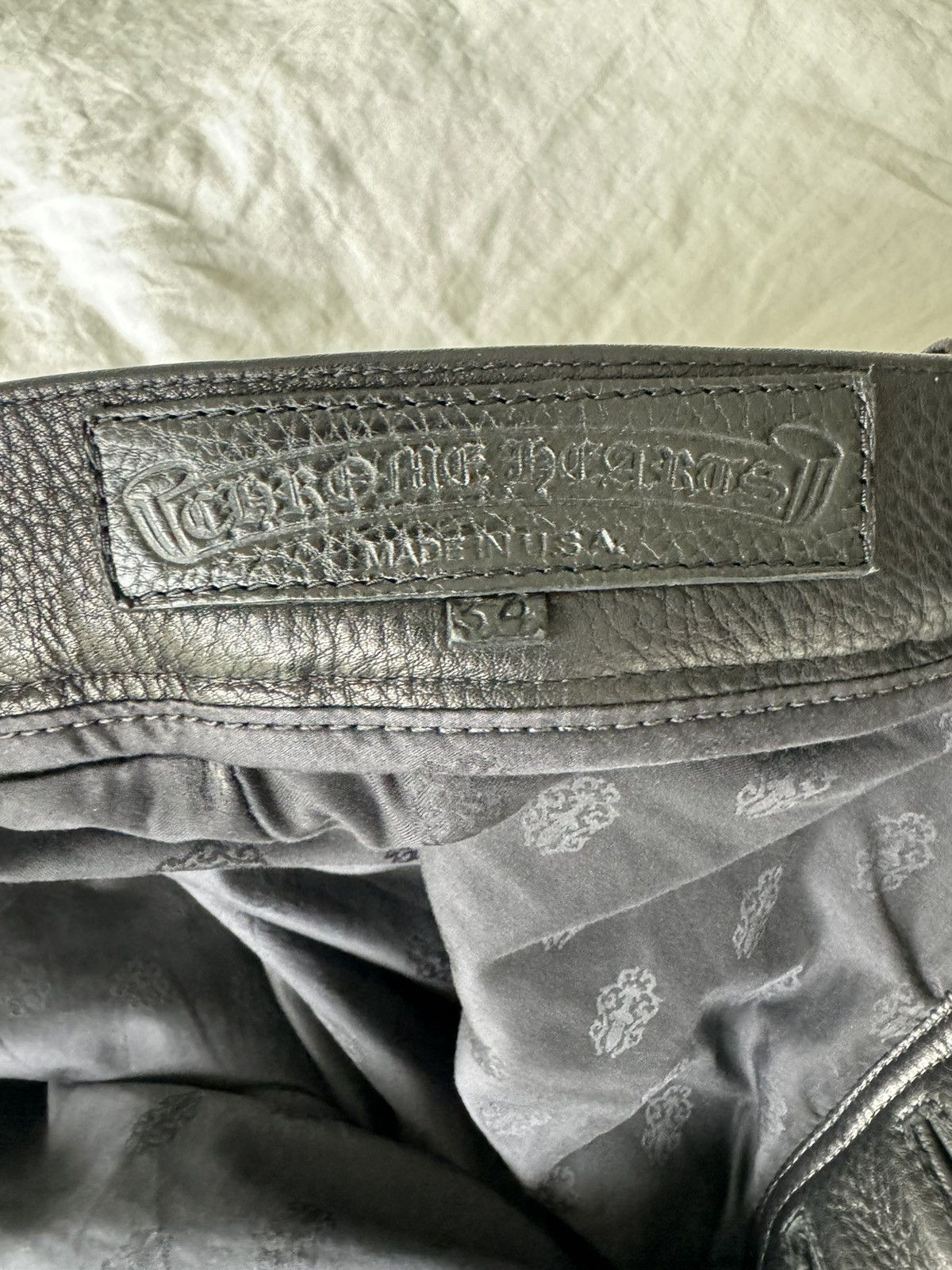 Chrome Hearts CHROME HEARTS LEATHER CARPENTER PANTS VERY RARE Size US 34 / EU 50 - 13 Thumbnail