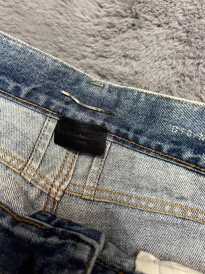 Saint Laurent Paris Saint Laurent Paris Water-Washed Blue Patchwork Ripped Den Size US 31 - 3 Thumbnail