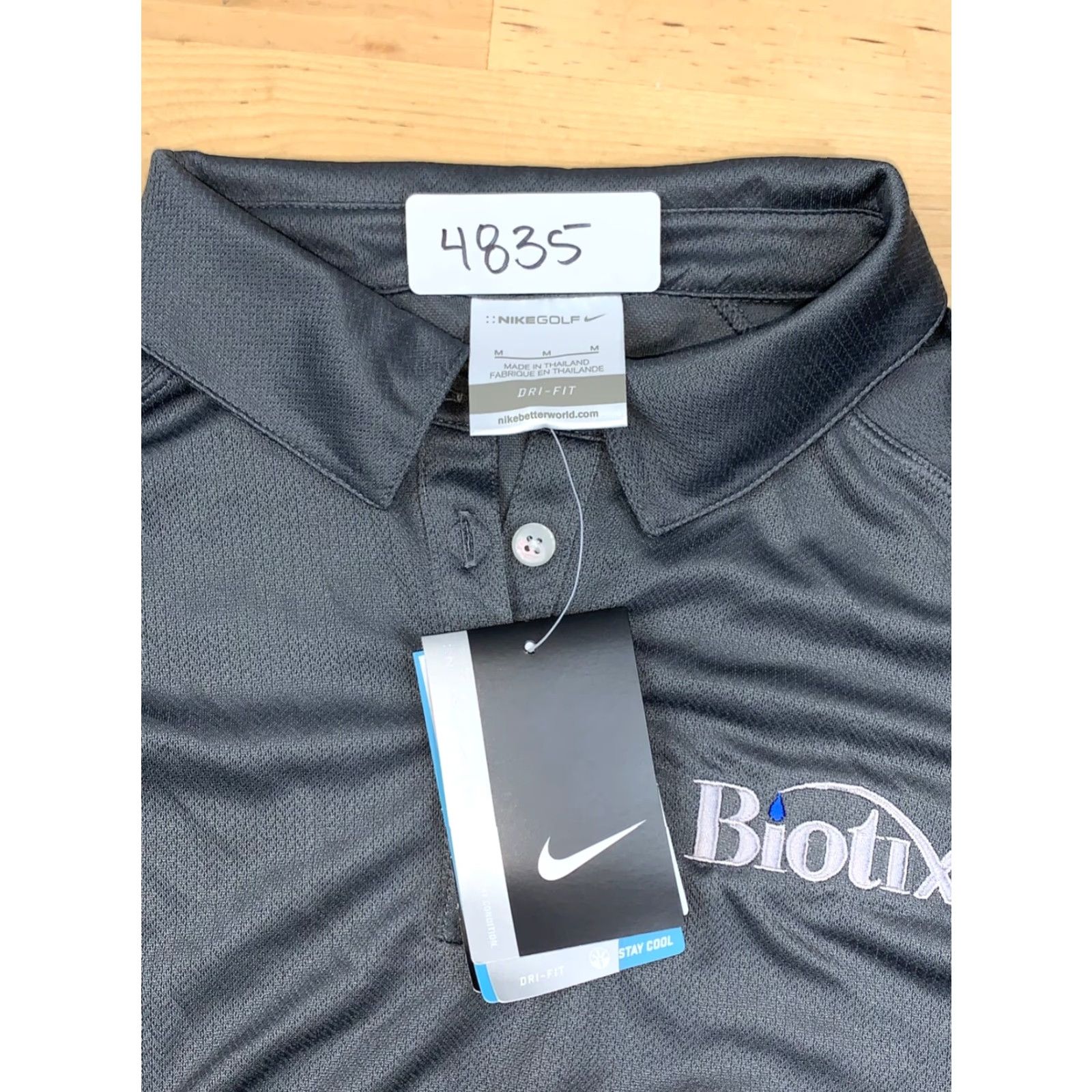 Nike Nike Golf Polo Shirt Womens M Gray Short Sleeve Pullover Casual NWT Size 32" / US 10 / IT 46 - 3 Thumbnail