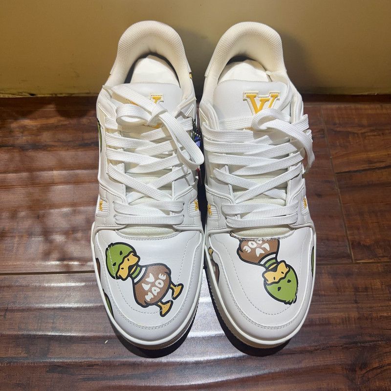 Louis Vuitton Nigo x Louis Vuitton White Trainer Sneakers -2508 Size US 8 / EU 41 - 2 Thumbnail