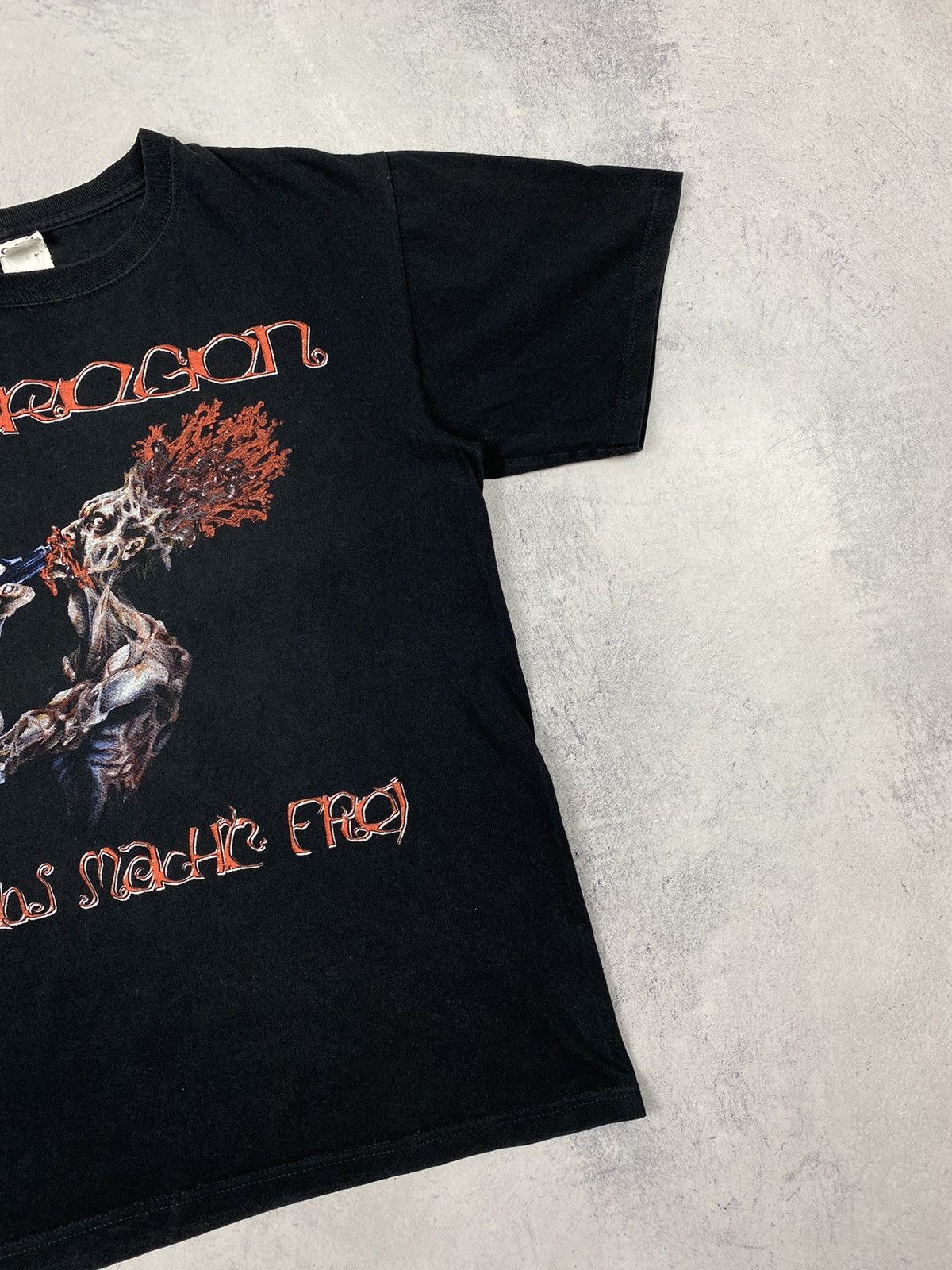 Band Tees × Vintage Vintage 00s Eisregen Krebs macht frei Y2K T shirt Size US M / EU 48-50 / 2 - 4 Thumbnail