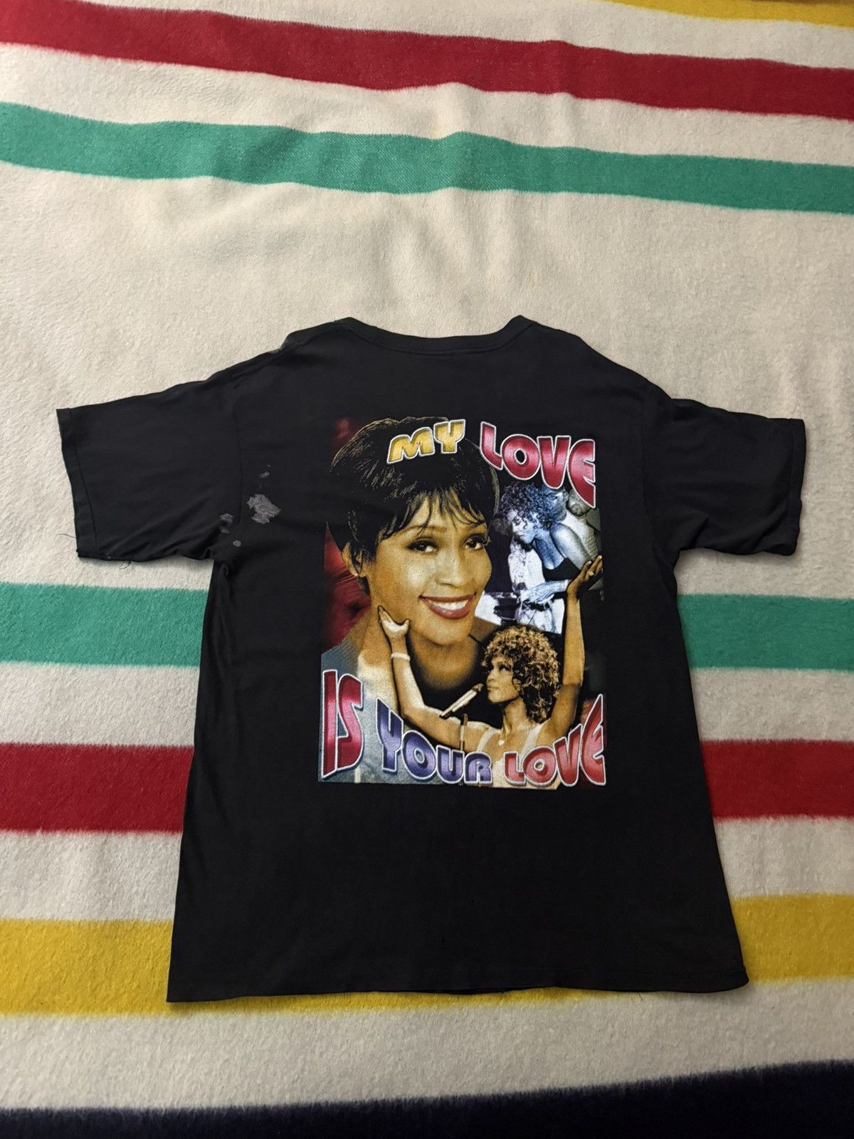 Rap Tees Vintage 90s Whitney Houston RapTee Always Love You Shirt XL Size US XL / EU 56 / 4 - 2 Thumbnail