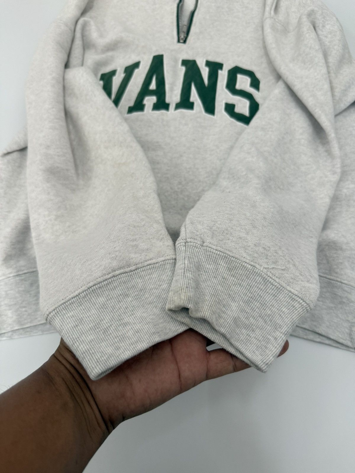 Vans 🔥 Vans Skateboard Streetwear Quarter Zip Sweatshirt Spellout Size US M / EU 48-50 / 2 - 6 Thumbnail