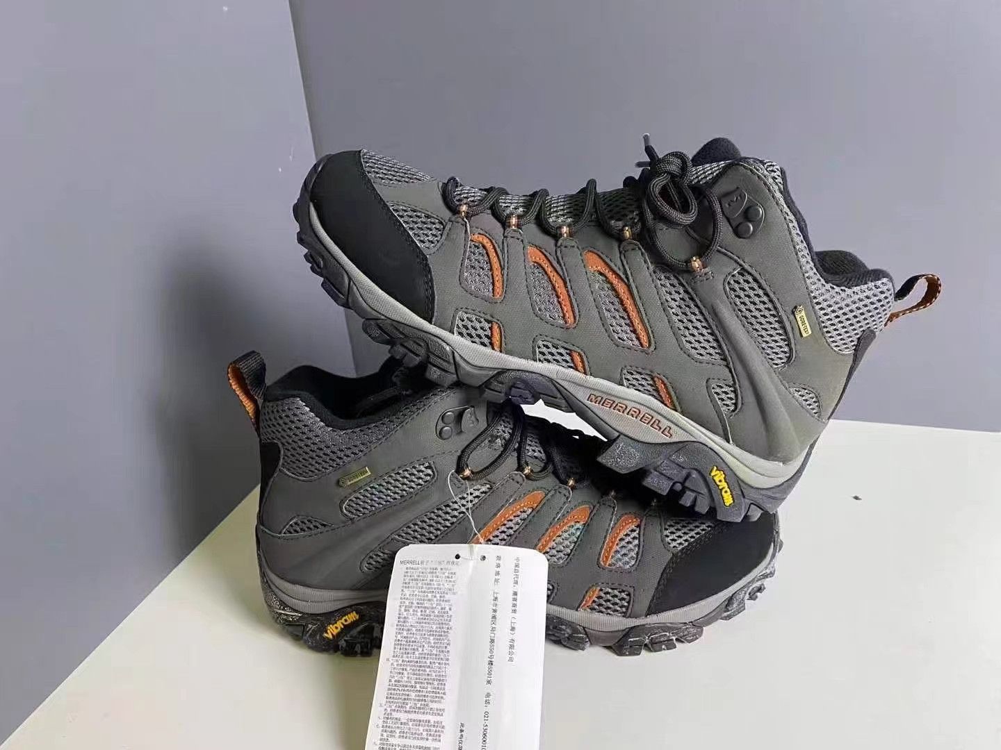 Merrell OUT. PERFORM Merrell High-Top Waterproof Hiking Shoes K15 Size US 12 / EU 45 - 2 Thumbnail