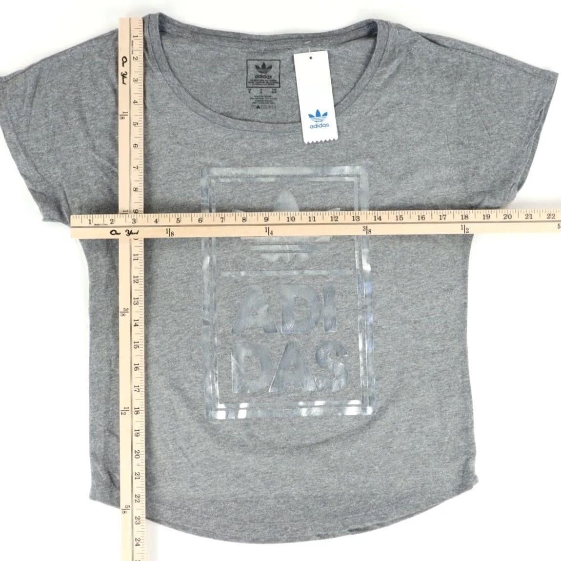 Adidas Adidas Premium Tri-Blend Dolman Shirt Gray Solid Metallic Graphic Women's S Size S / US 4 / IT 40 - 3 Thumbnail