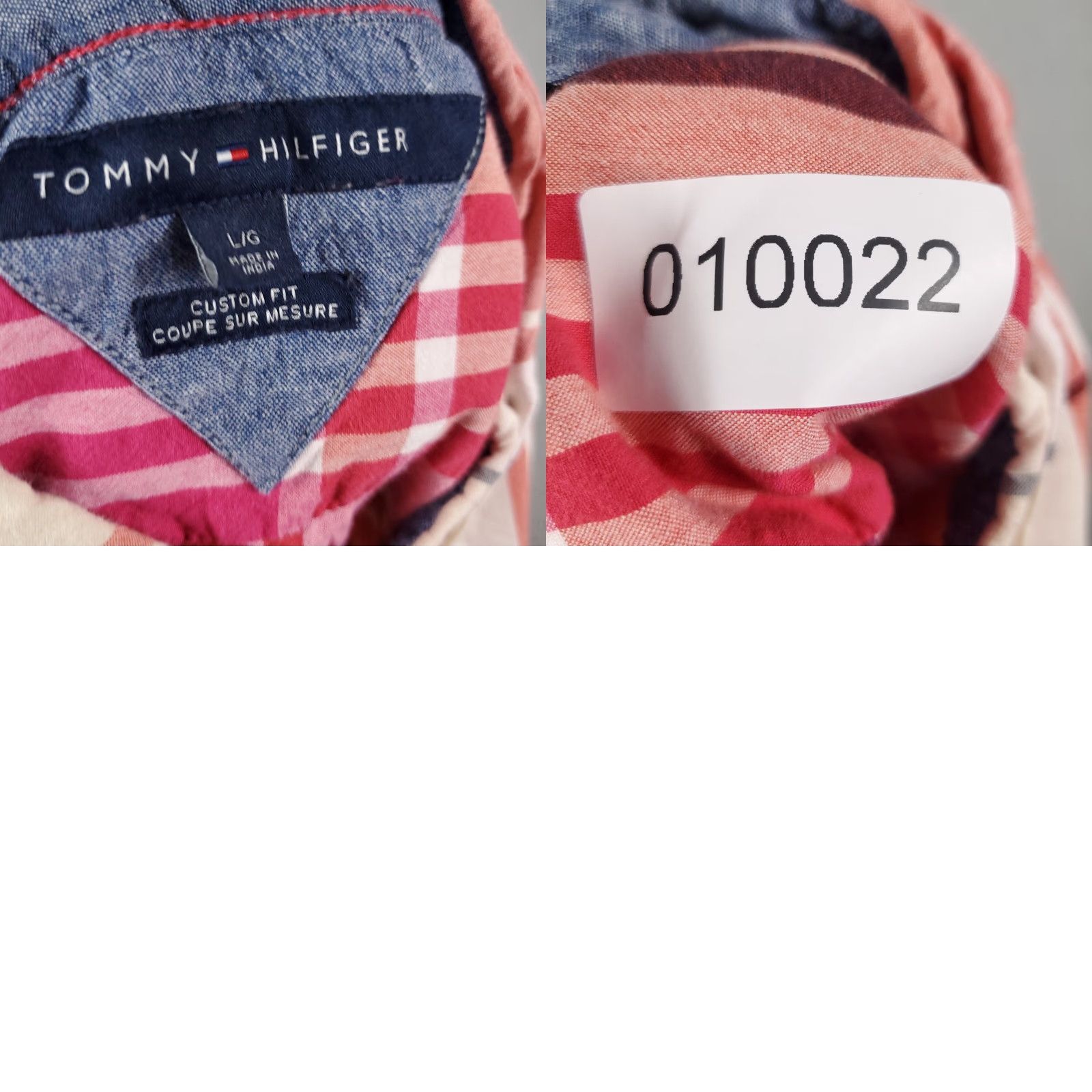 Tommy Hilfiger Tommy Hilfiger Custom Fit Red Casual Mens Button-Up Shirt Size Large Stained Size US L / EU 52-54 / 3 - 8 Thumbnail