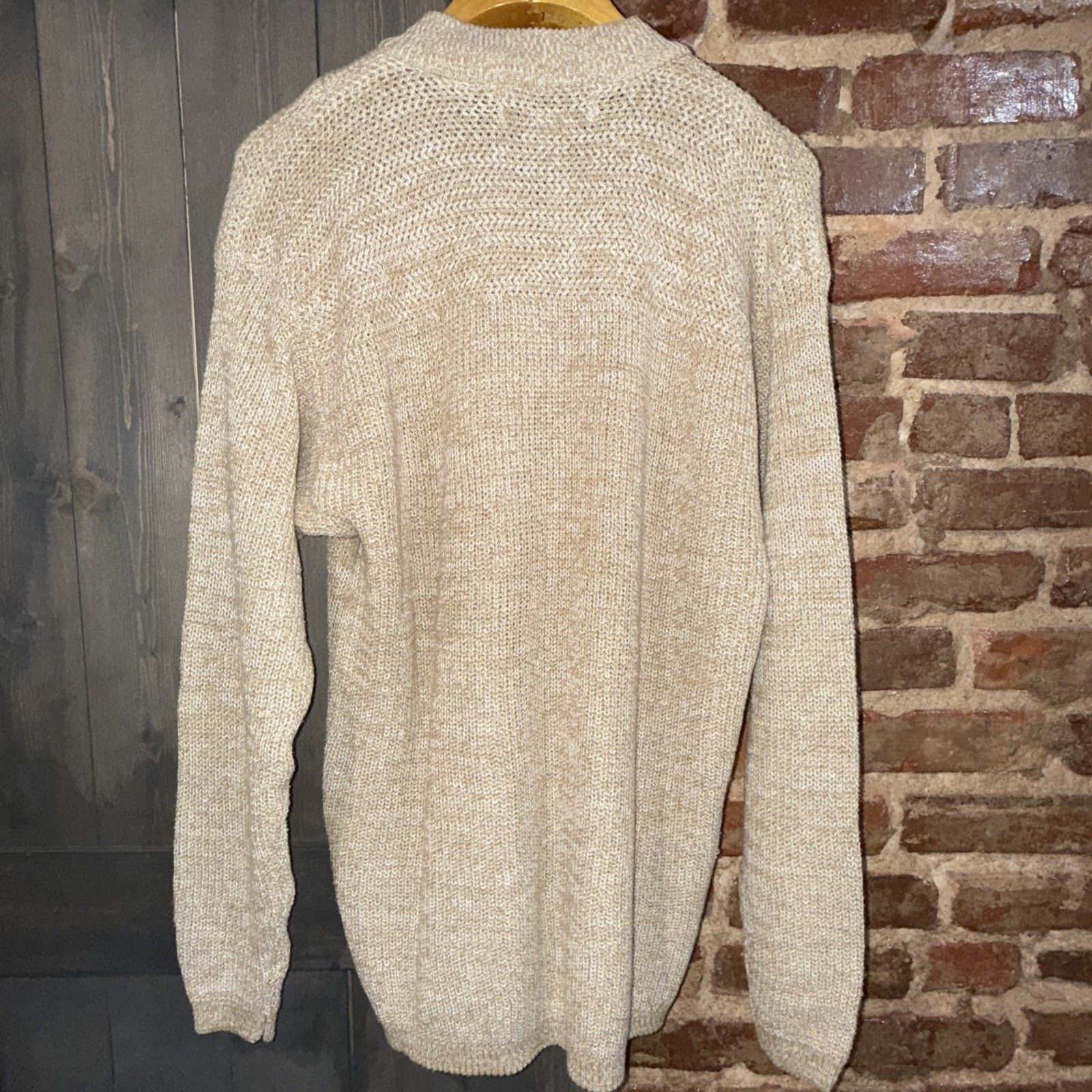 Other Vintage Fisherman Oversized Sweater Beige Birdseye Sz M Size US M / EU 48-50 / 2 - 5 Thumbnail