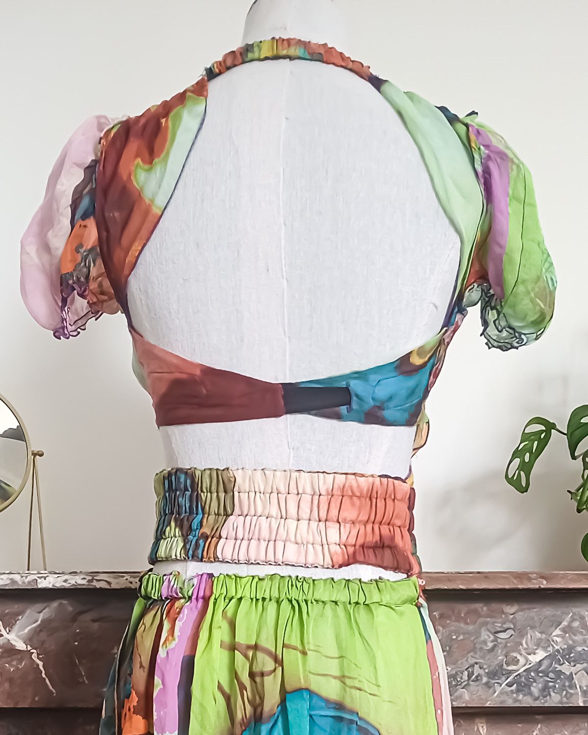 Jean Paul Gaultier Iconic S/S 2002 Women Portraits silk dress Size XS / US 0-2 / IT 36-38 - 2 Thumbnail
