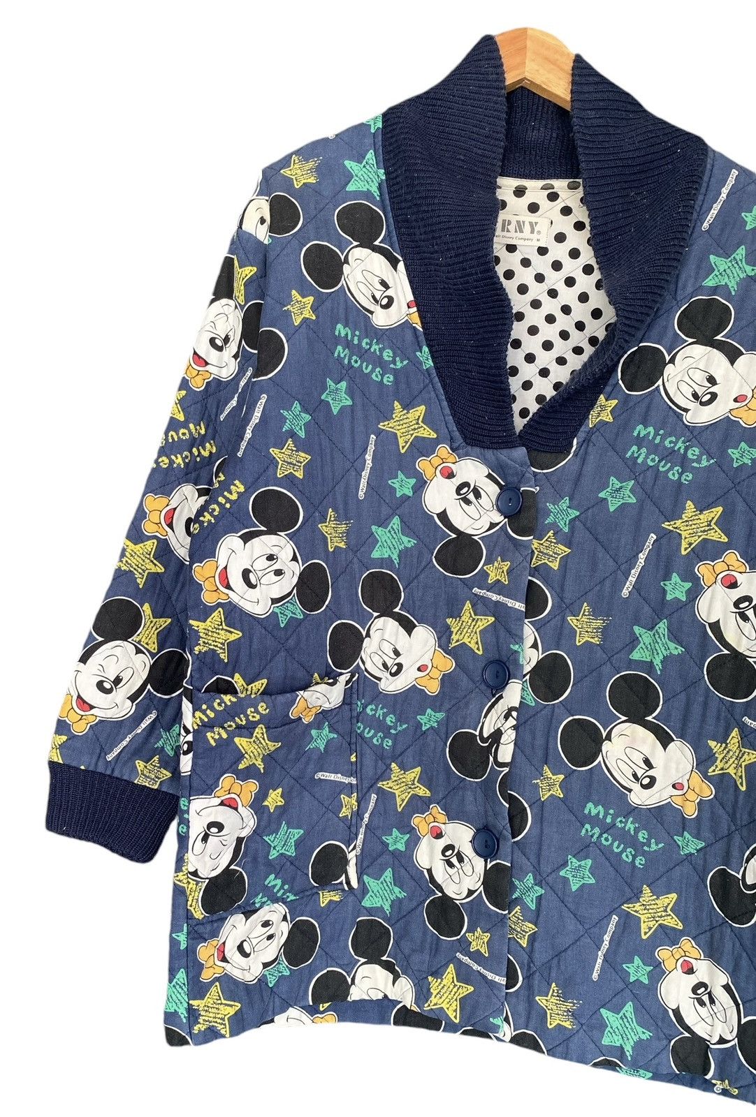 Cartoon Network Vintage ERNY Walt Disney Cartoon Quitlted Cardigan Size US M / EU 48-50 / 2 - 5 Thumbnail