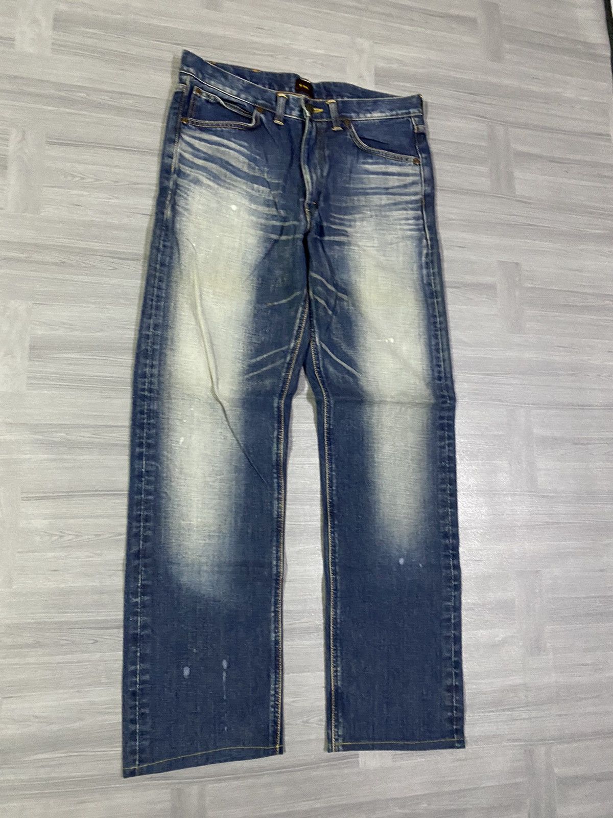 Lee Vintage Lee Riders Fadded Blue Denim Size US 33 - 3 Thumbnail