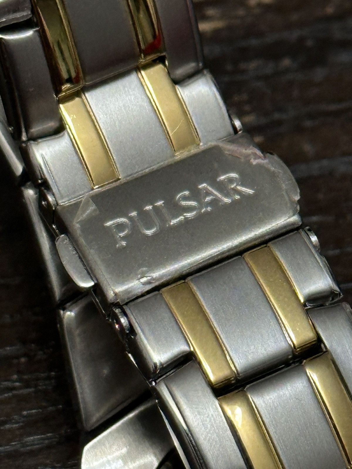 Seiko 2012 Seiko Pulsar “Two-Tone” Chronograph 12 Corner Watch Size ONE SIZE - 6 Thumbnail