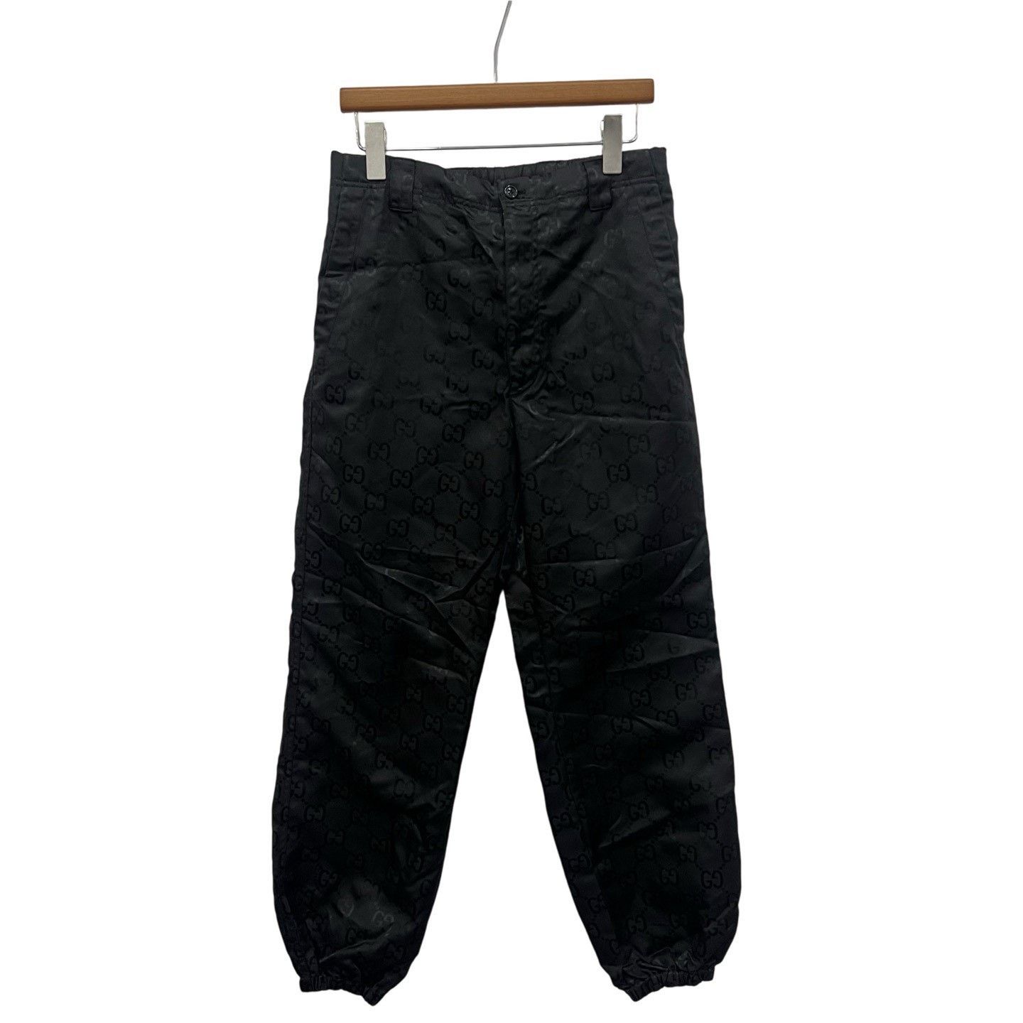 Gucci Gucci Black All-Over Print Trousers Size US 26 / EU 42 - 1 Thumbnail