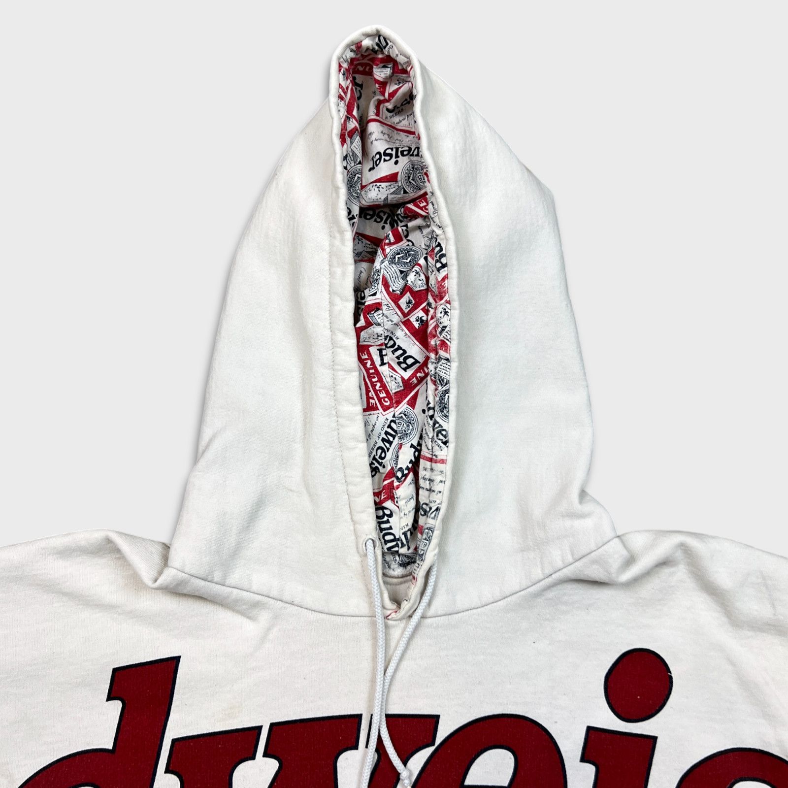 Budweiser VTG Budweiser Hoodie King of Beer Rare 90s Hooded Sweatshirt Size US M / EU 48-50 / 2 - 2 Thumbnail