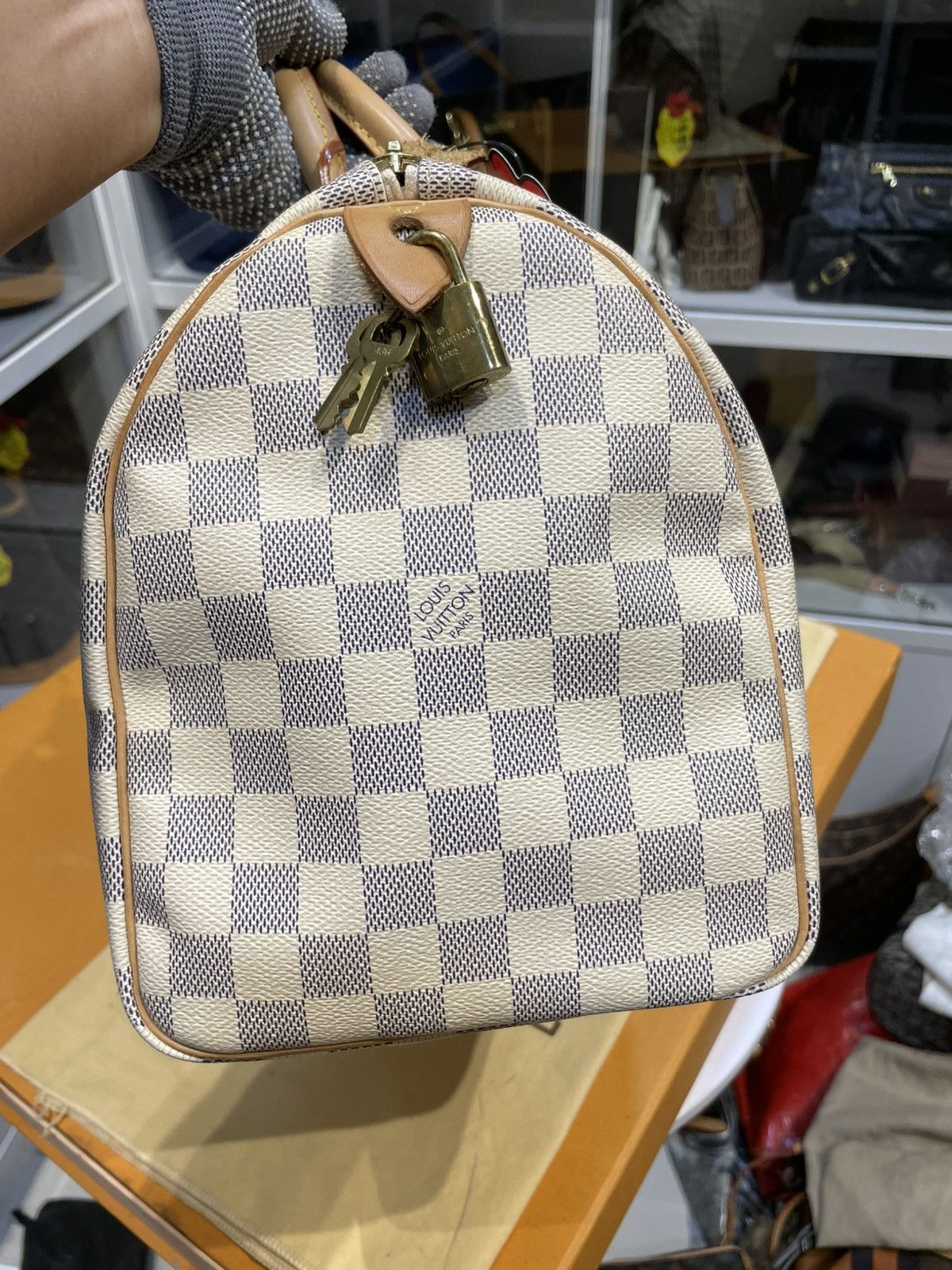 Louis Vuitton AUTHENTIC LOUIS VUITTON DAMIER AZURE SPEEDY 30 Size ONE SIZE - 15 Thumbnail