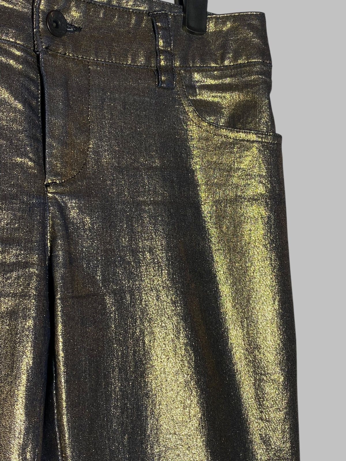 Alice + Olivia Alice + Olivia Shimmer Gold Women’s Pants Made In USA Size 30" / US 8 / IT 44 - 9 Thumbnail