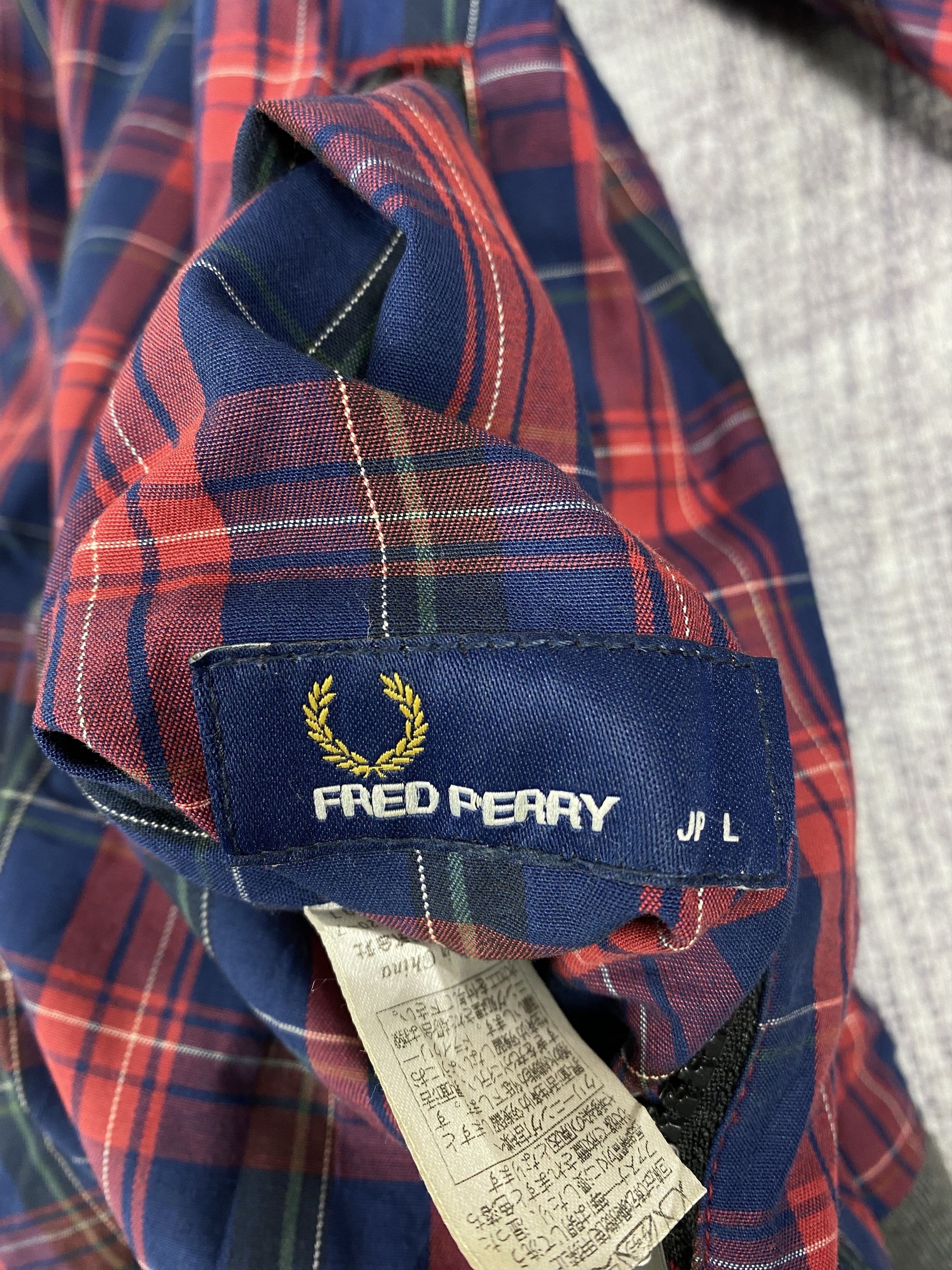 Fred Perry Vintage Fred Perry Flannel Reversible Jacket Size US L / EU 52-54 / 3 - 12 Thumbnail