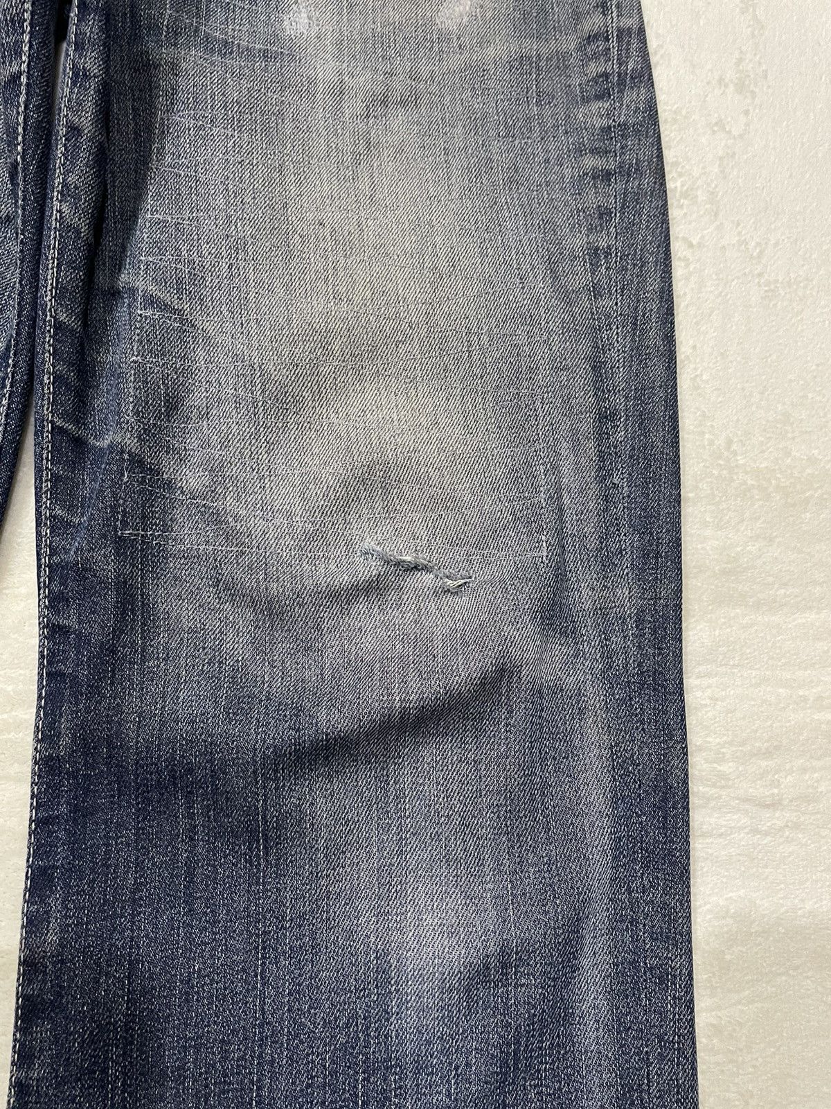 Calvin Klein Vintage Calvin Klein Jeans Straight Cut Distress Faded Jean Size US 33 - 6 Thumbnail