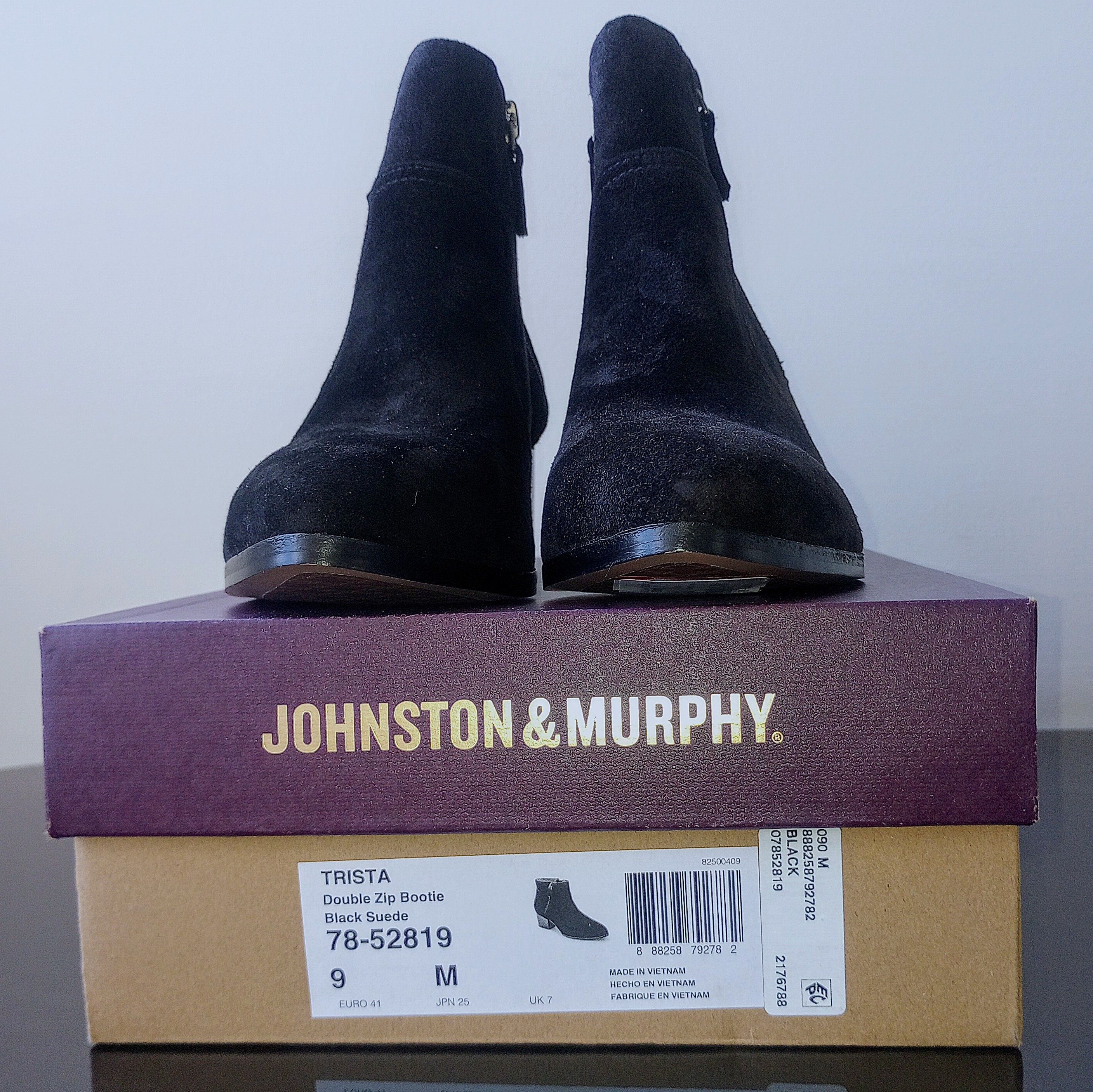 Johnston & Murphy Johnston & Murphy Women's Trista Double-Zip Bootie in Black Size US 9 / IT 39 - 13 Thumbnail