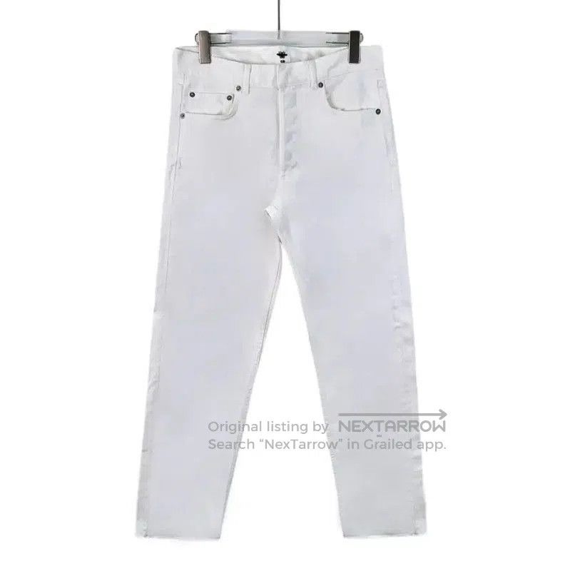 Dior Dior White Cotton Casual Pants for Women . Size 22" - 1 Thumbnail