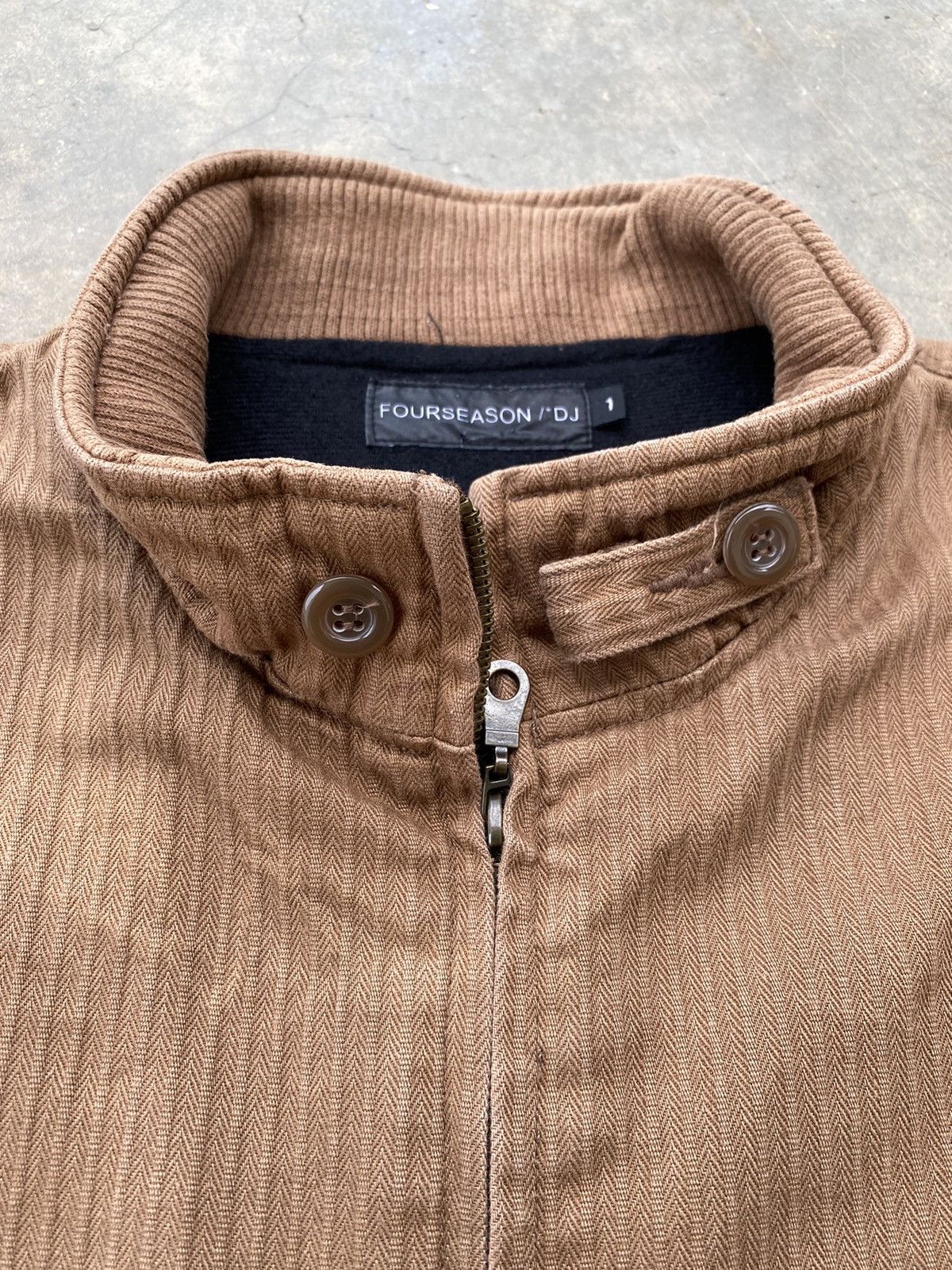 20471120 × Japanese Brand 💥Fourseason Zipper Jacket Size US XL / EU 56 / 4 - 16 Thumbnail