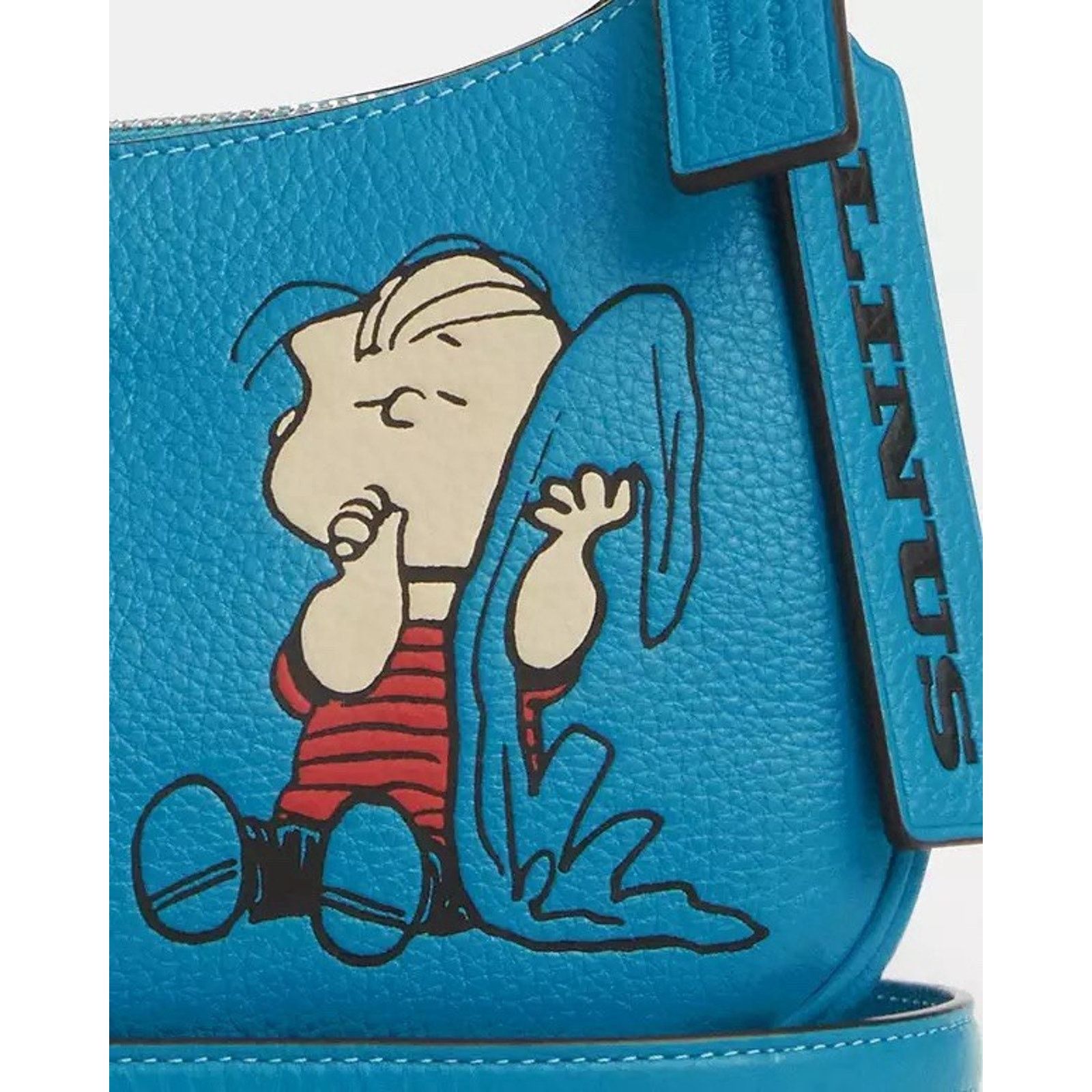 Coach NWT Coach X Peanuts Teri Bag Linus Parrot Blue CBM31 Size ONE SIZE - 12 Thumbnail