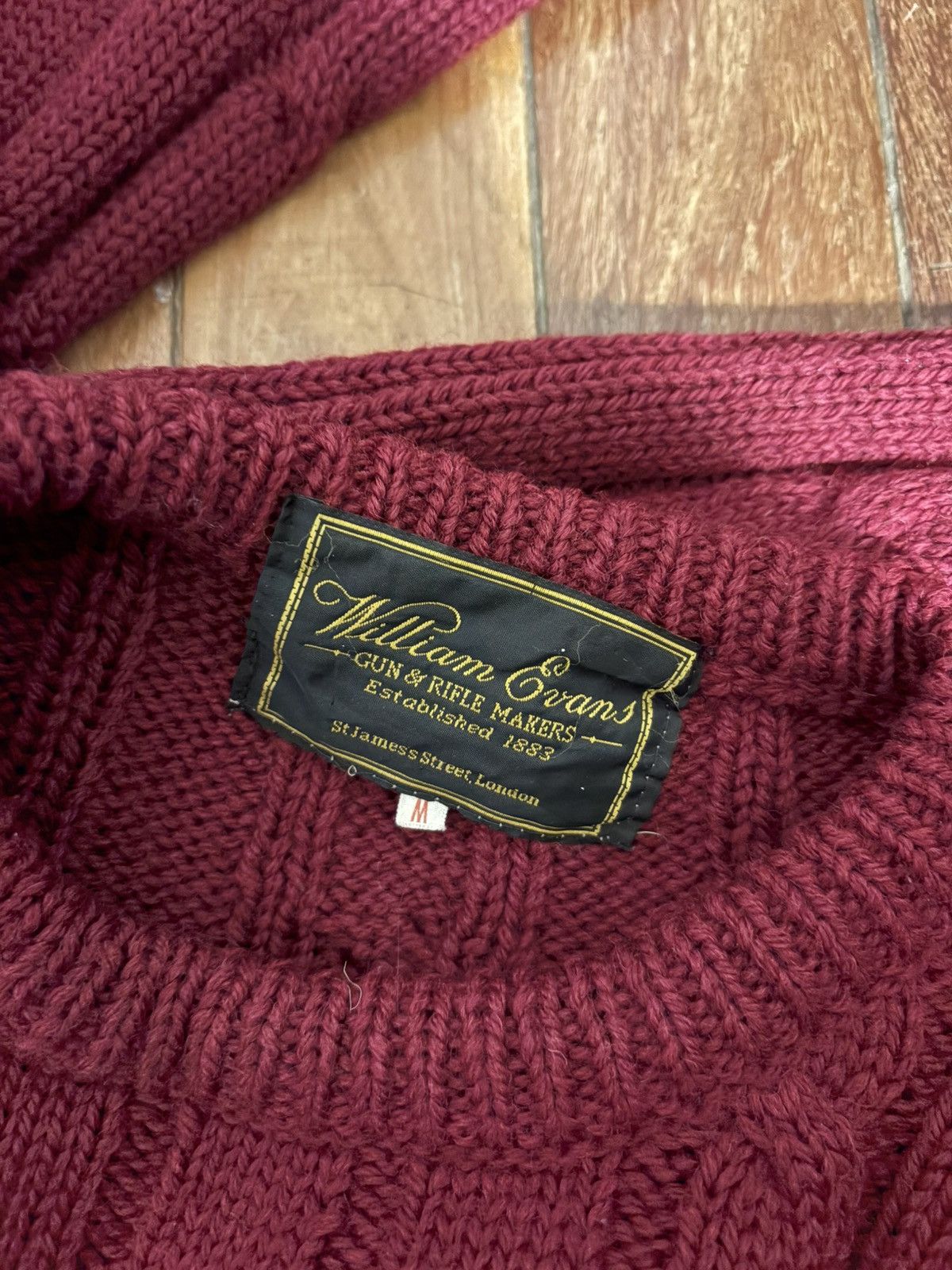 Vintage Red Cable Knit Sweater Size US M / EU 48-50 / 2 - 4 Thumbnail