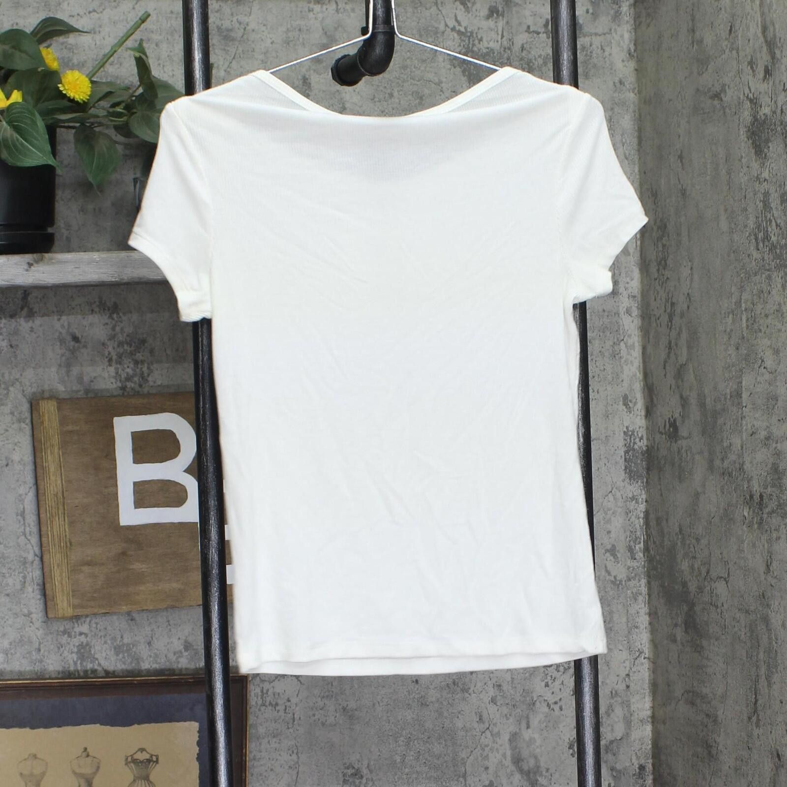 Other Nwt Polly & Esther Solid Scoop-neck Skimmer Top White Xl Size XL / US 12-14 / IT 48-50 - 2 Thumbnail