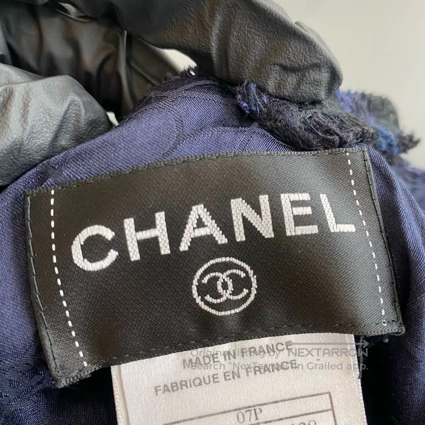 Chanel Chanel Cotton Twill Slip Dress in Navy. Size US M / EU 48-50 / 2 - 3 Thumbnail