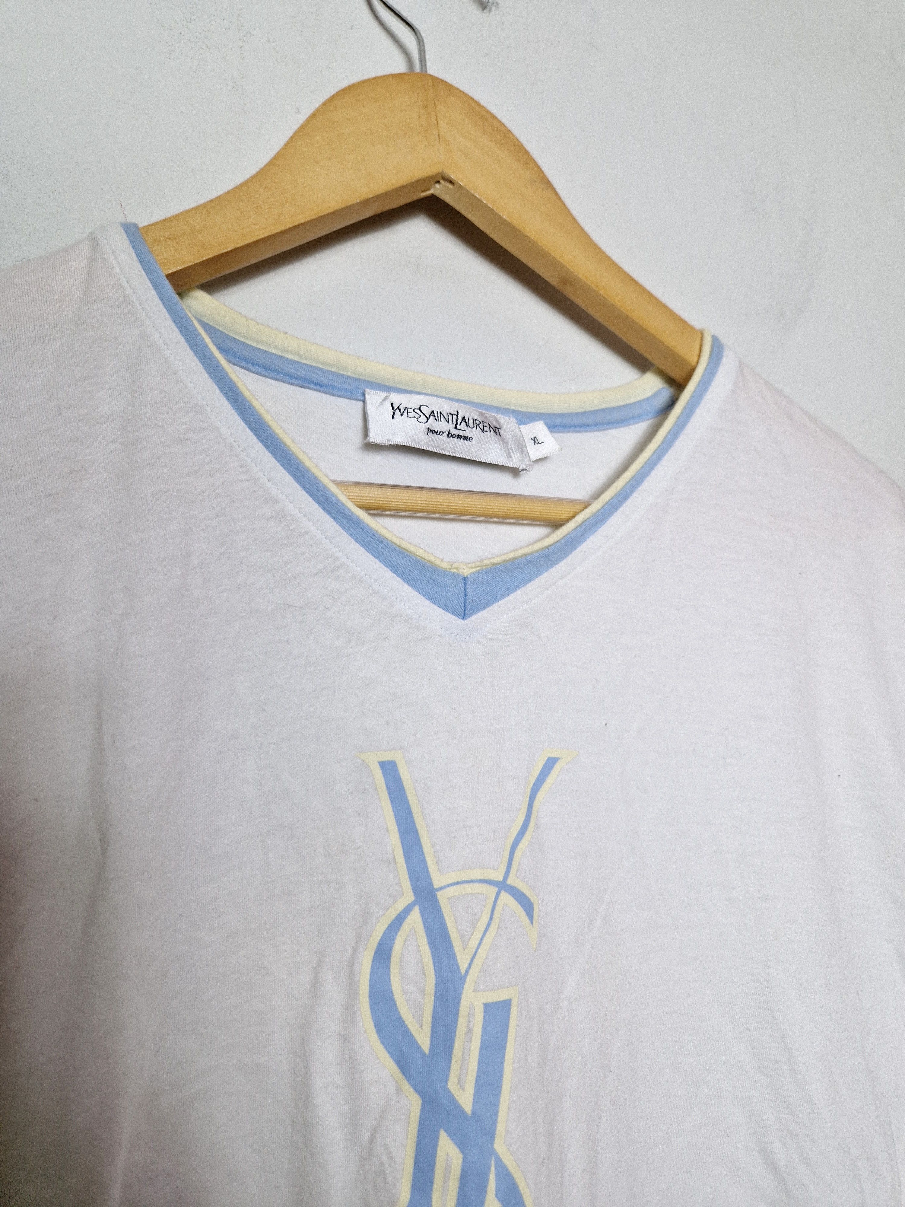 Yves Saint Laurent Yves Saint Laurent logo tee Size US XL / EU 56 / 4 - 5 Thumbnail