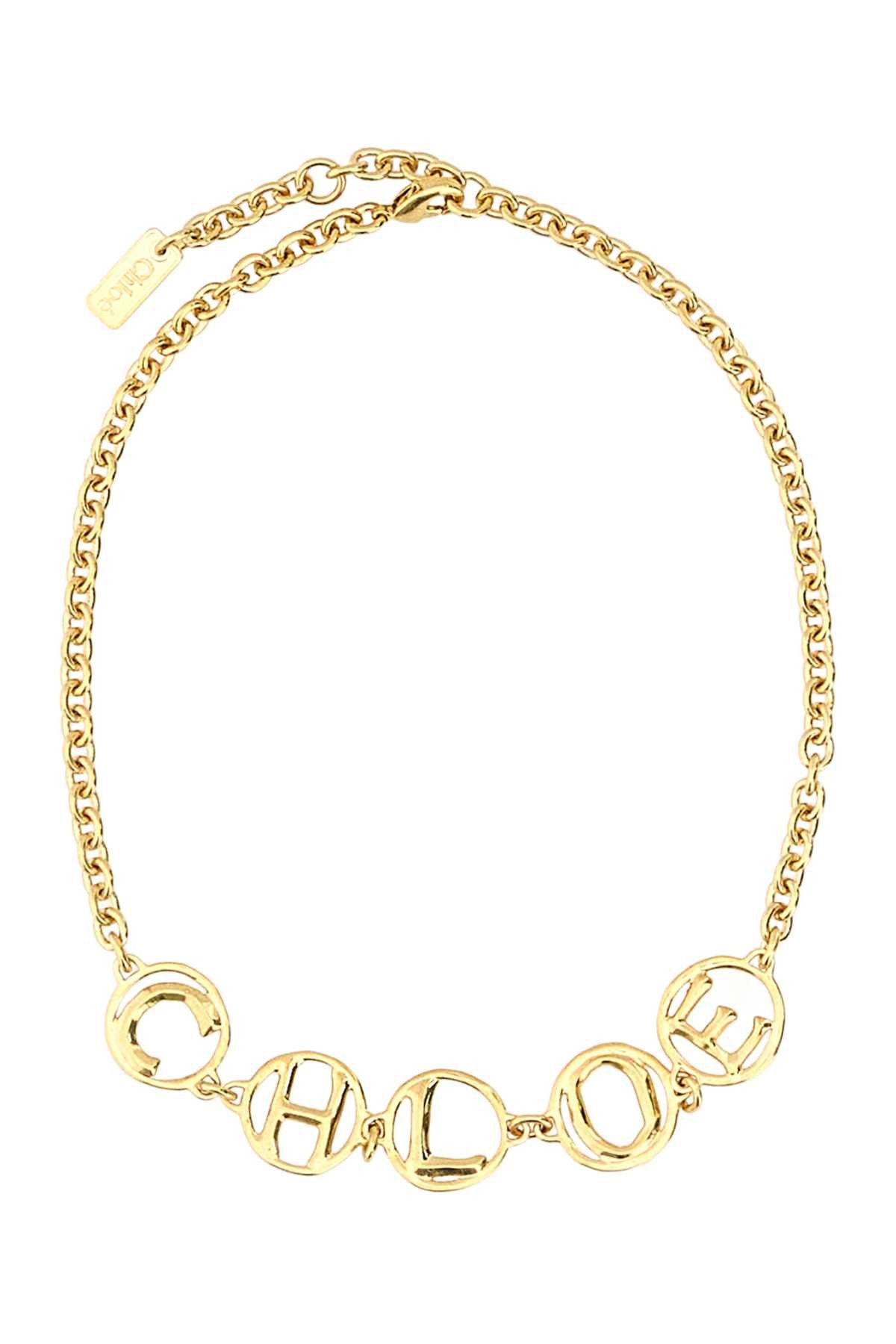Chloe Gold Metal Chloe Script Chocker Size ONE SIZE - 1 Thumbnail