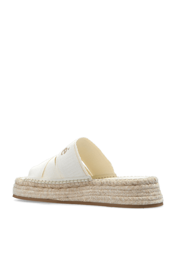 Chloe o1loc1c0325 CHC24 Woody Slides in Cream Size US 9 / IT 39 - 3 Thumbnail