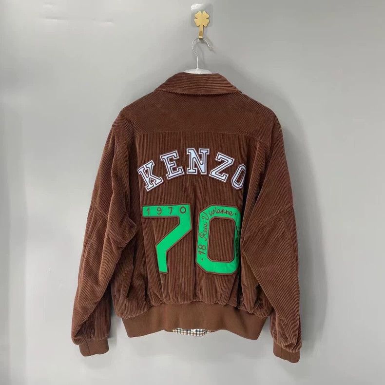 Kenzo KENZO Solid color letter collar single row button long sle Size US XL / EU 56 / 4 - 2 Thumbnail