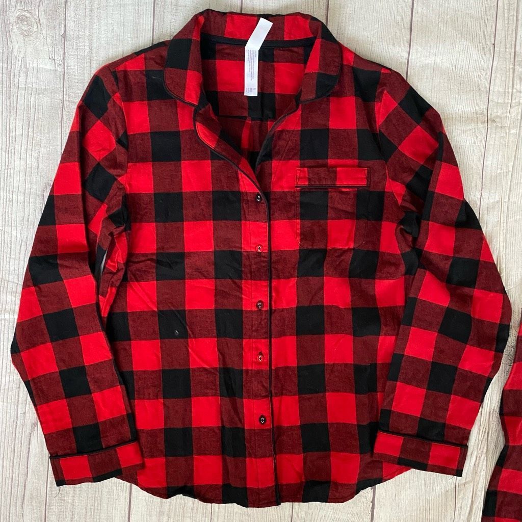Other Stars Above women S perfectly cozy flannel Pajama set plaid Size ONE SIZE - 2 Thumbnail
