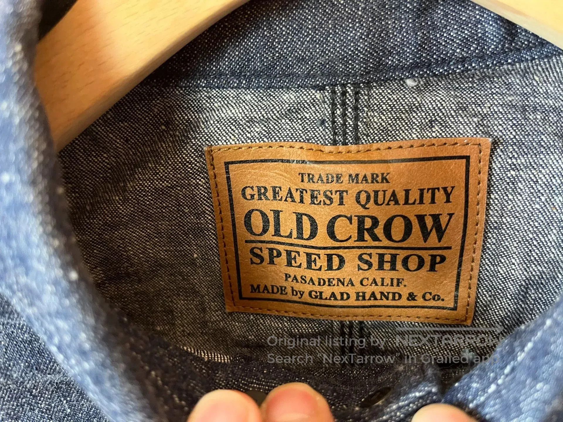Other OLD CROW Gladhand Denim Jacket. Size US S / EU 44-46 / 1 - 3 Thumbnail