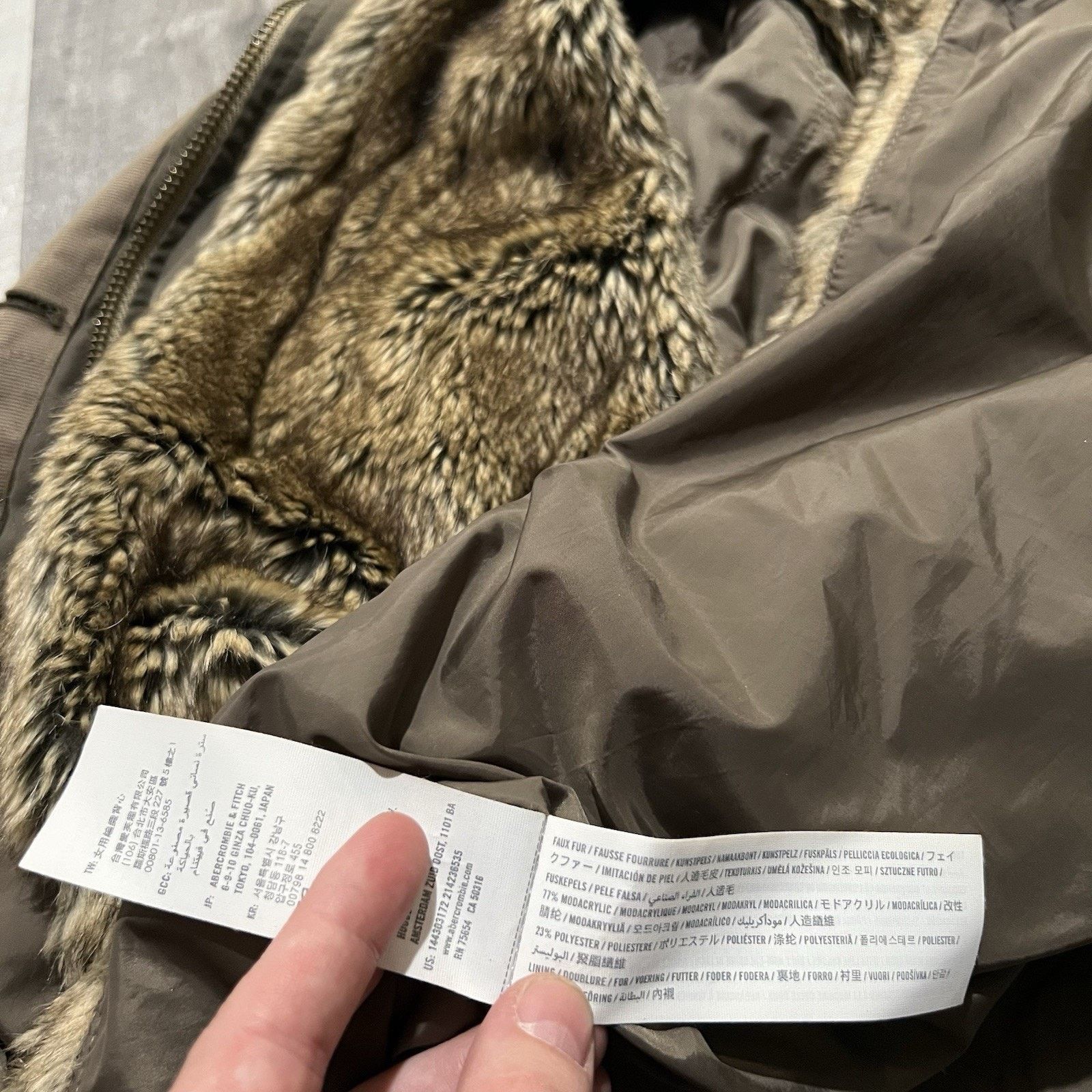 Abercrombie & Fitch Abercrombie And Fitch Green Fur Vest Military Coat Jacket Size L / US 10 / IT 46 - 9 Thumbnail