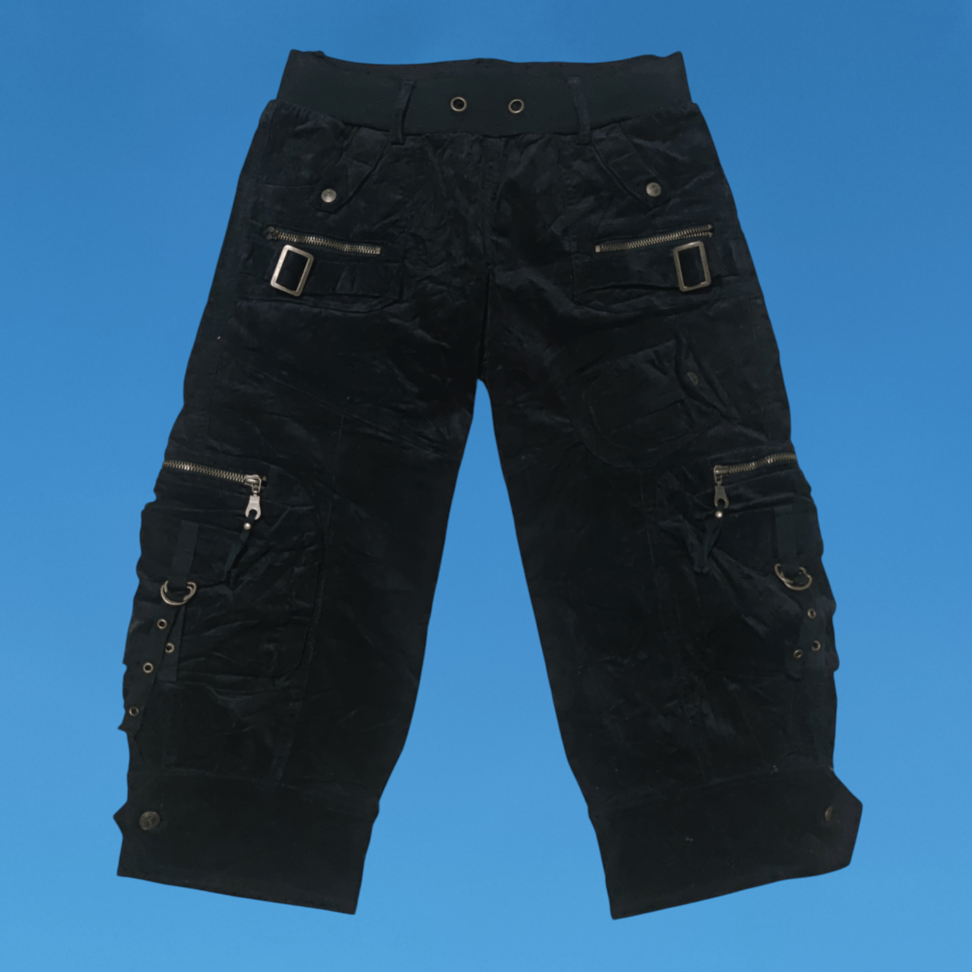 Japanese Brand × Seditionaries Japanese Brand Maliani Velvet 3d Pocket Crop Pants Size 28" / US 6 / IT 42 - 1 Thumbnail