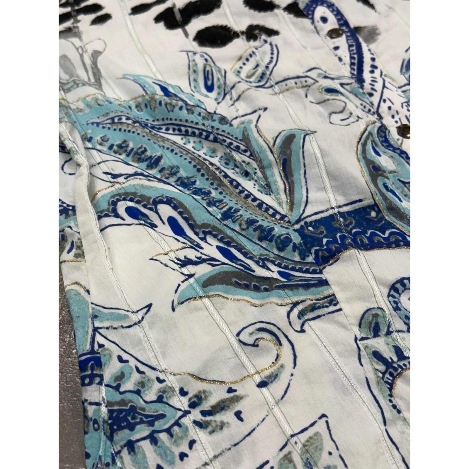 Roberto Cavalli 2000s Cavalli paisley leopard shirt Size M / US 6-8 / IT 42-44 - 8 Thumbnail